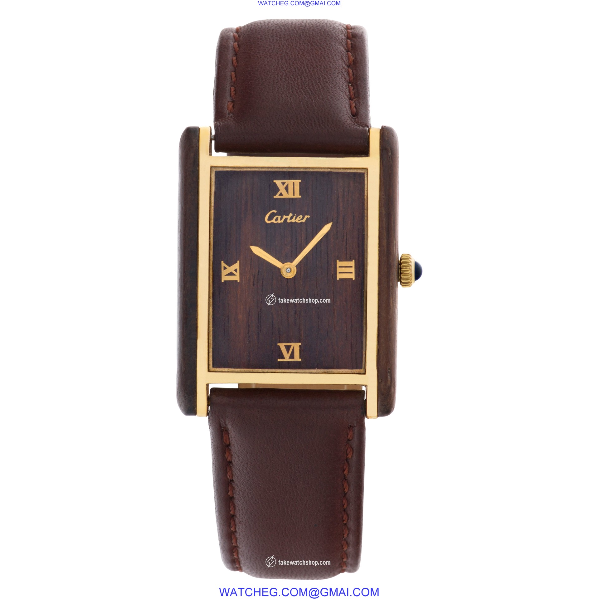 Cartier Cartier 1415 Tank Manual Unisex Gold Plate 2