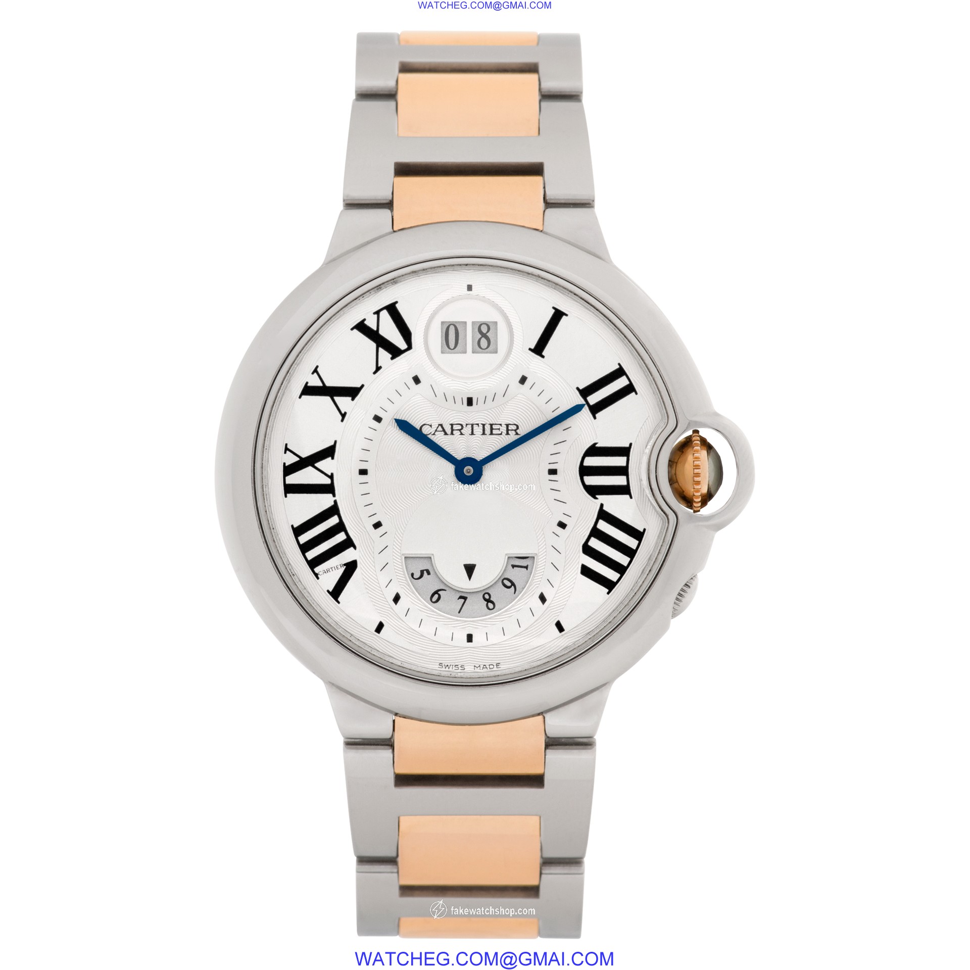 Cartier W6920027 Ballon Bleu Quartz Unisex 18k rose gold & stainless steel 2