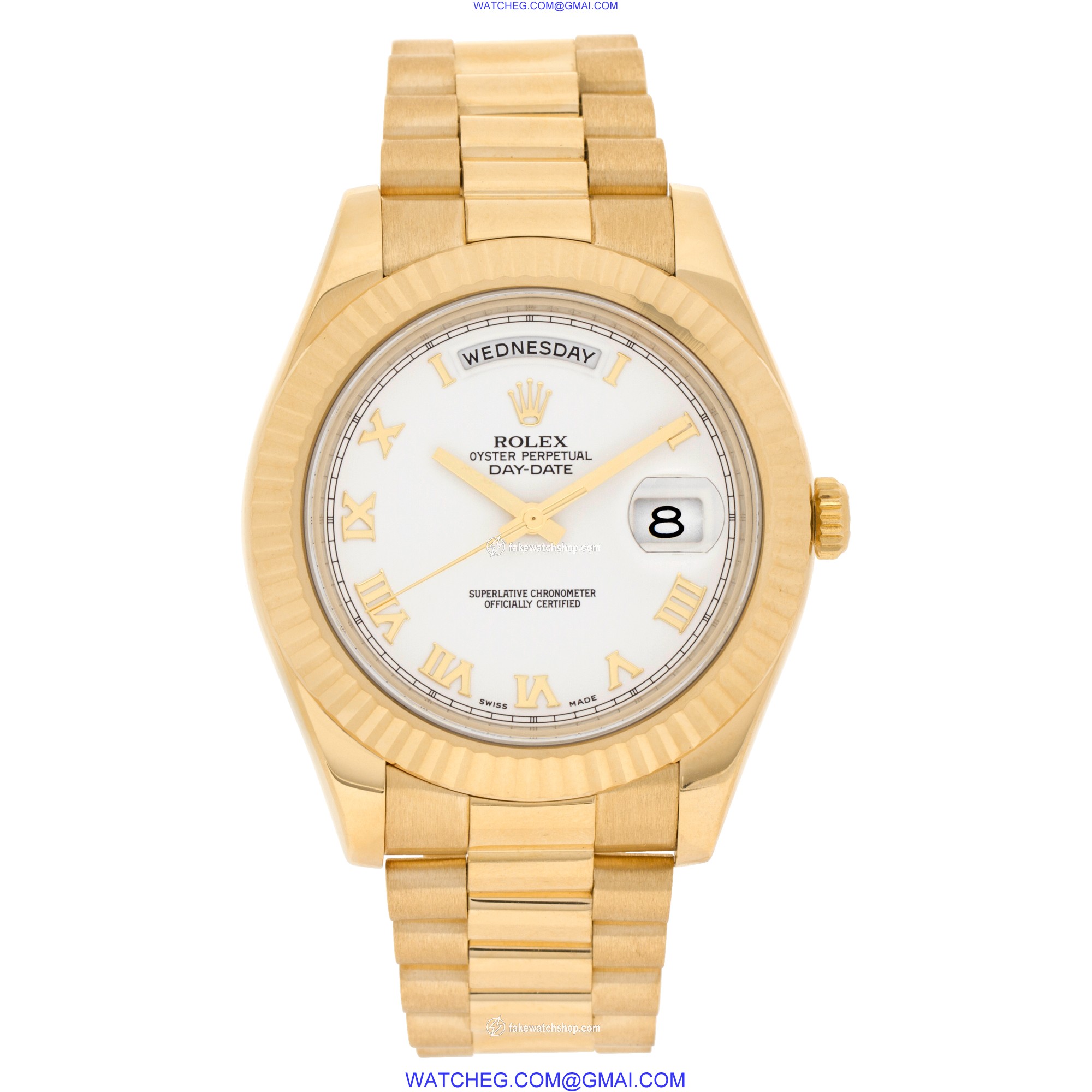 Rolex 218238 Day-Date II Automatic Male 18k Yellow Gold 2