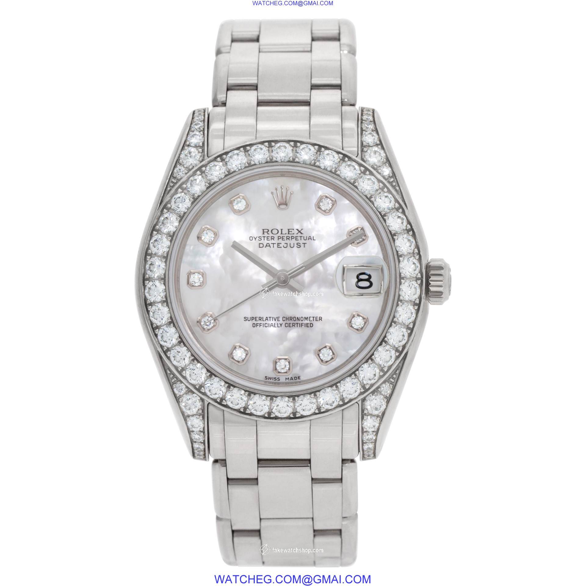 Rolex 81159 Pearlmaster Automatic Unisex 18k White Gold 2