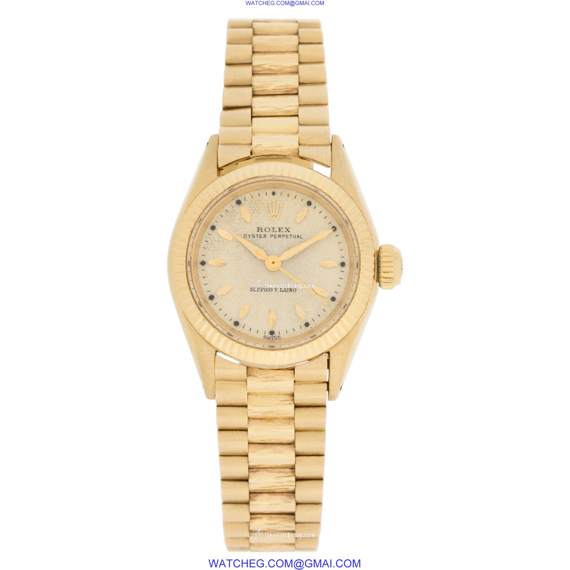 Rolex 6619 Oyster Perpetual Automatic Female 18k yellow gold 2