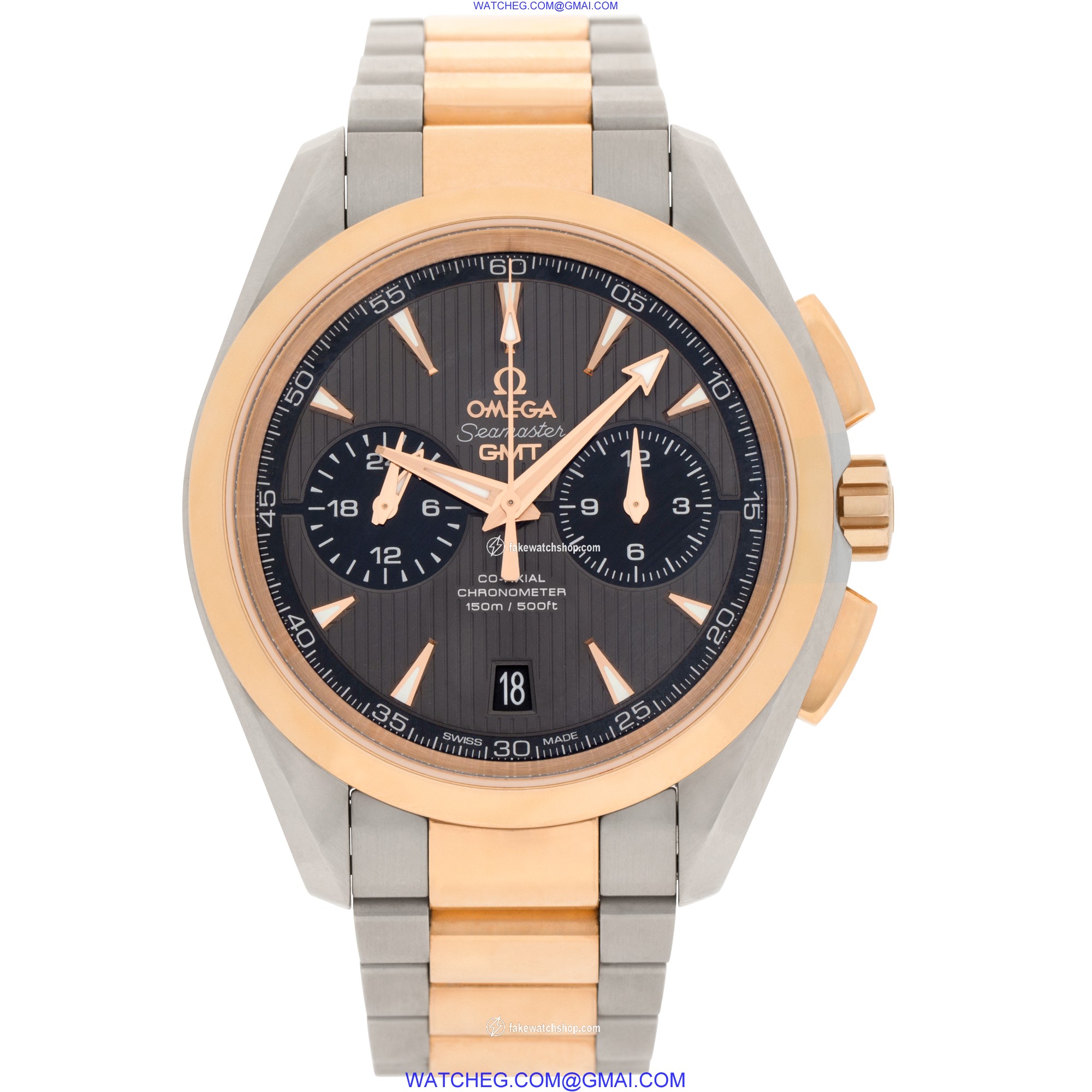 Omega 231.20.43.52.06.001 Seamaster Aqua Terra Automatic Male stainless steel & rose gold 2