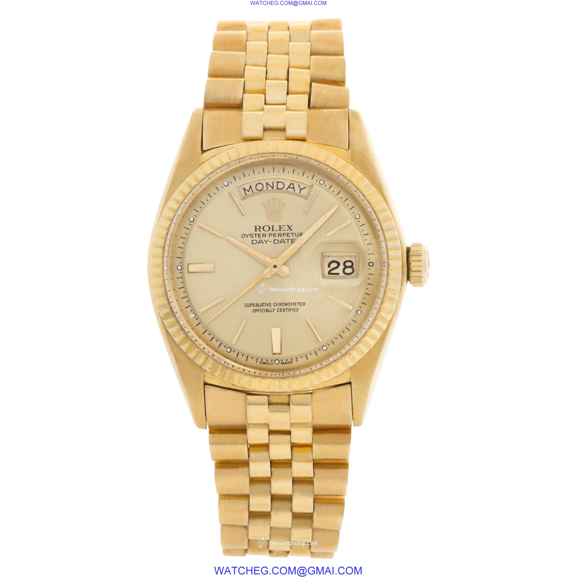 Rolex 1803 Day-Date Automatic Unisex 18k yellow gold 2