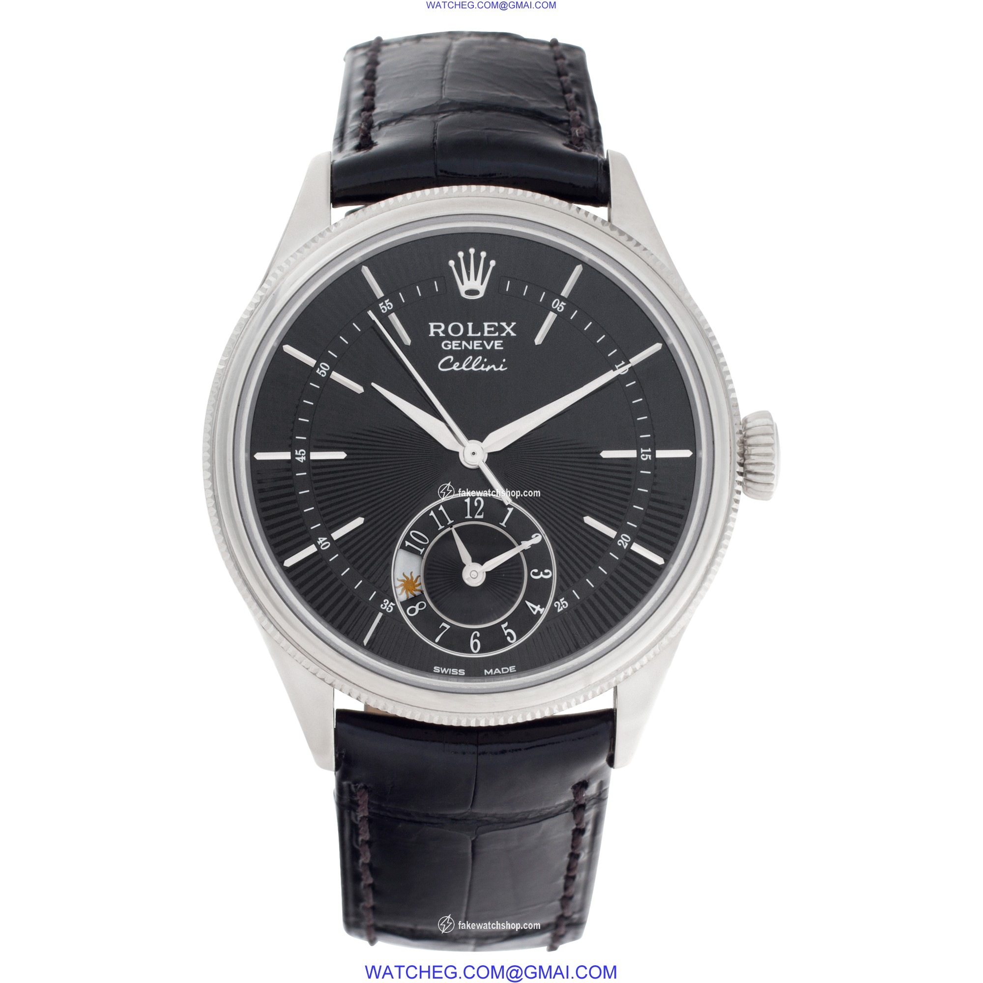 Rolex 50529 Cellini Automatic Male 18k White Gold 2