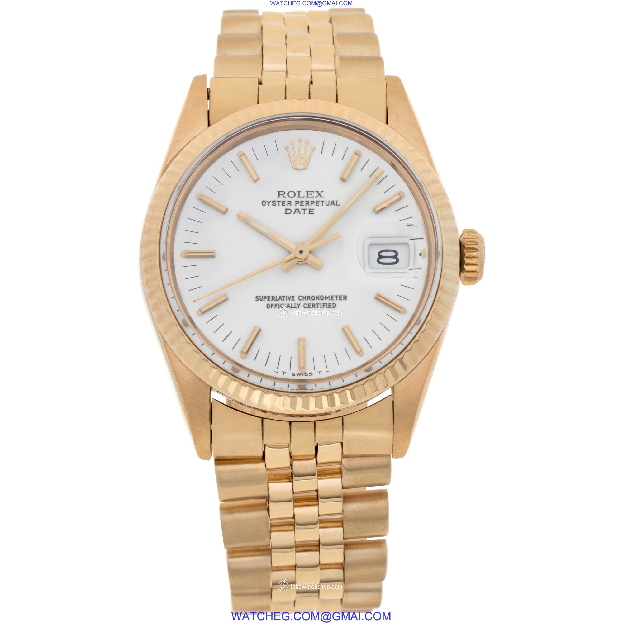 Rolex 15038 Date Automatic Male 18k yellow gold 2