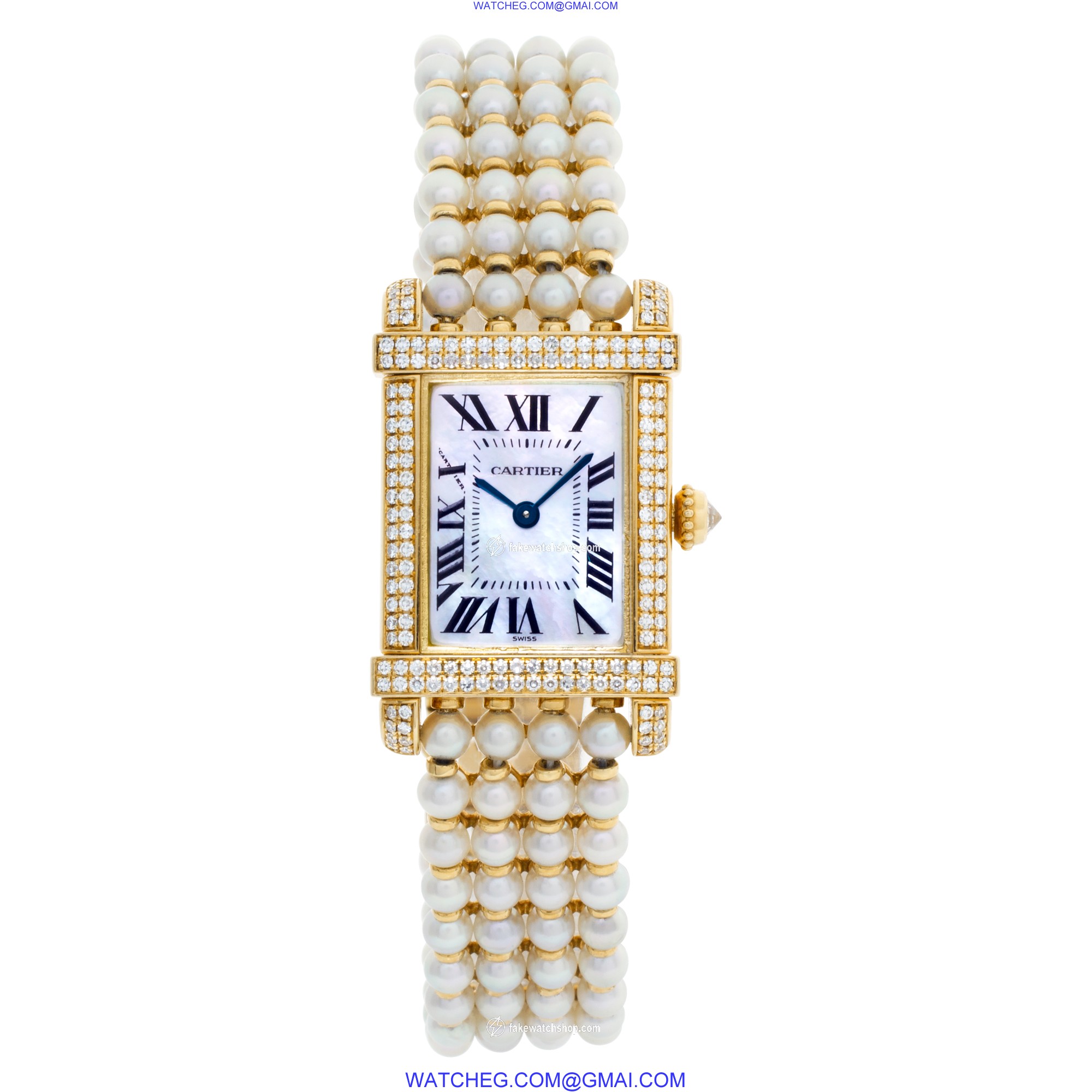 Cartier 2305 Tank Chinoise Quartz Female 18k yellow gold 2
