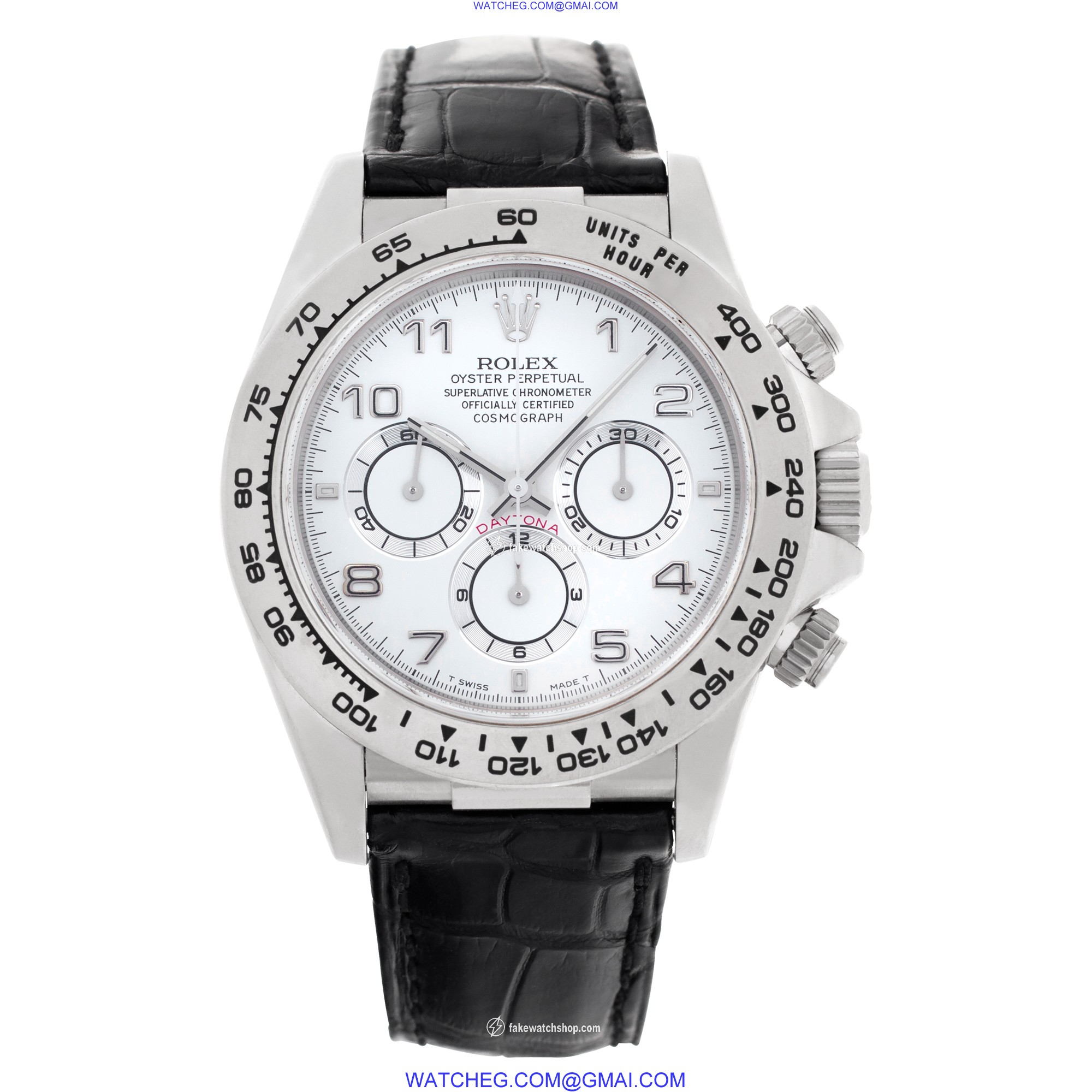 Rolex 16519 Daytona Automatic Male 18k White Gold 2