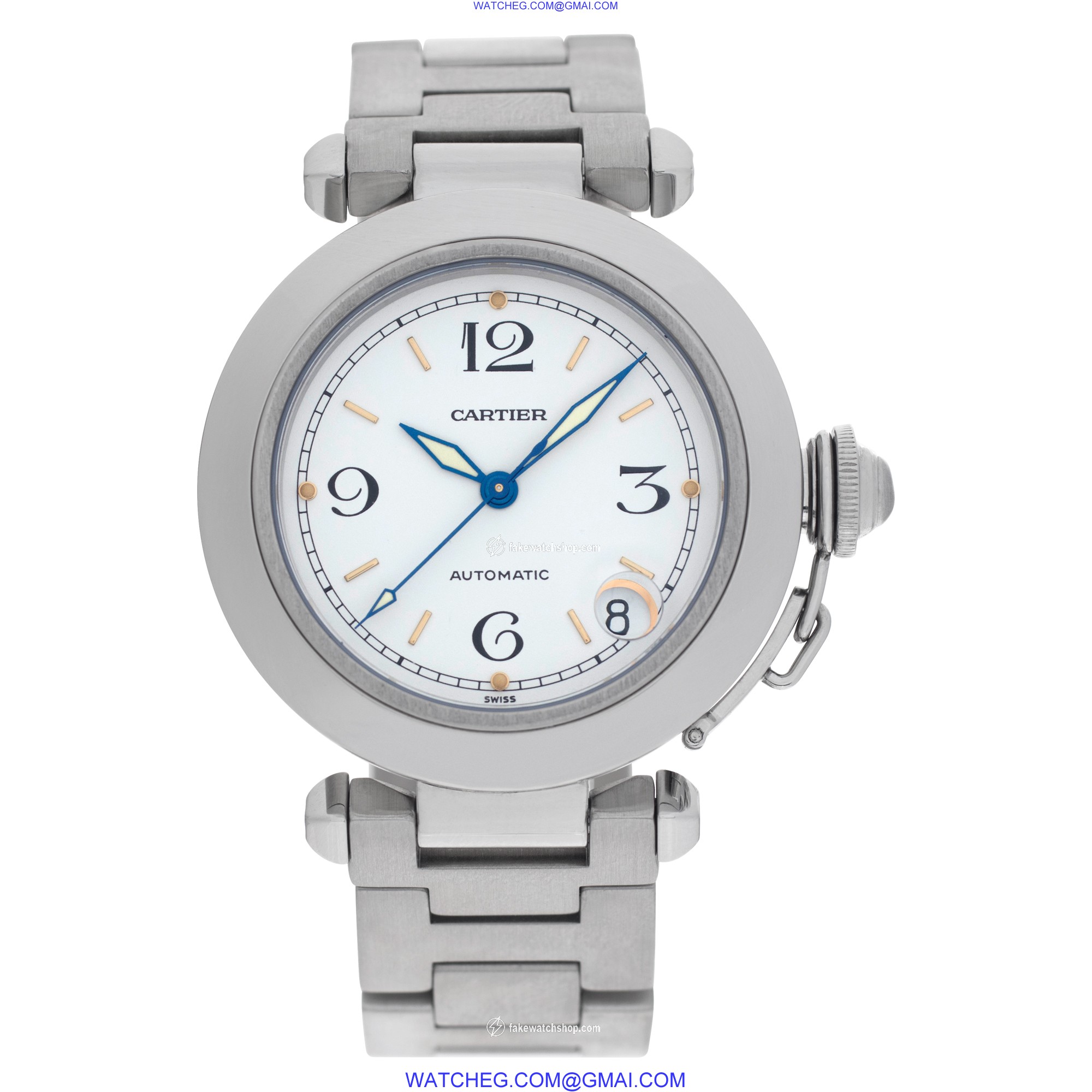 Cartier W31015M7 Pasha Automatic Unisex Stainless Steel 2