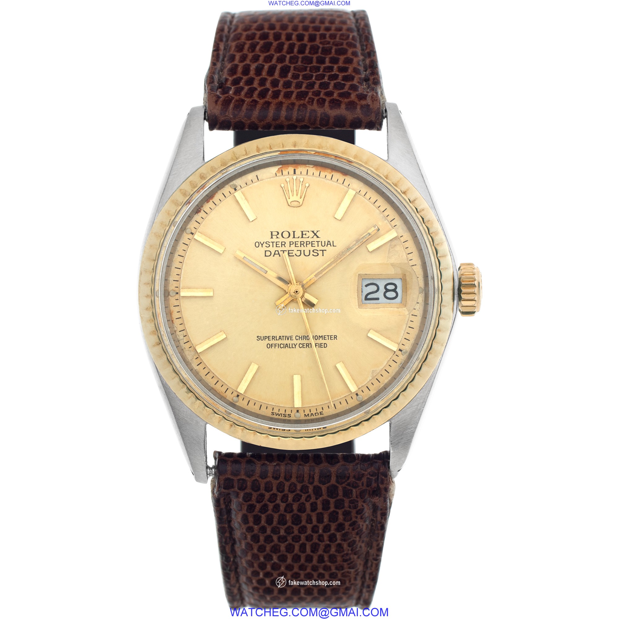 Rolex 1601  Automatic Male 14k gold & Stainless Steel 2