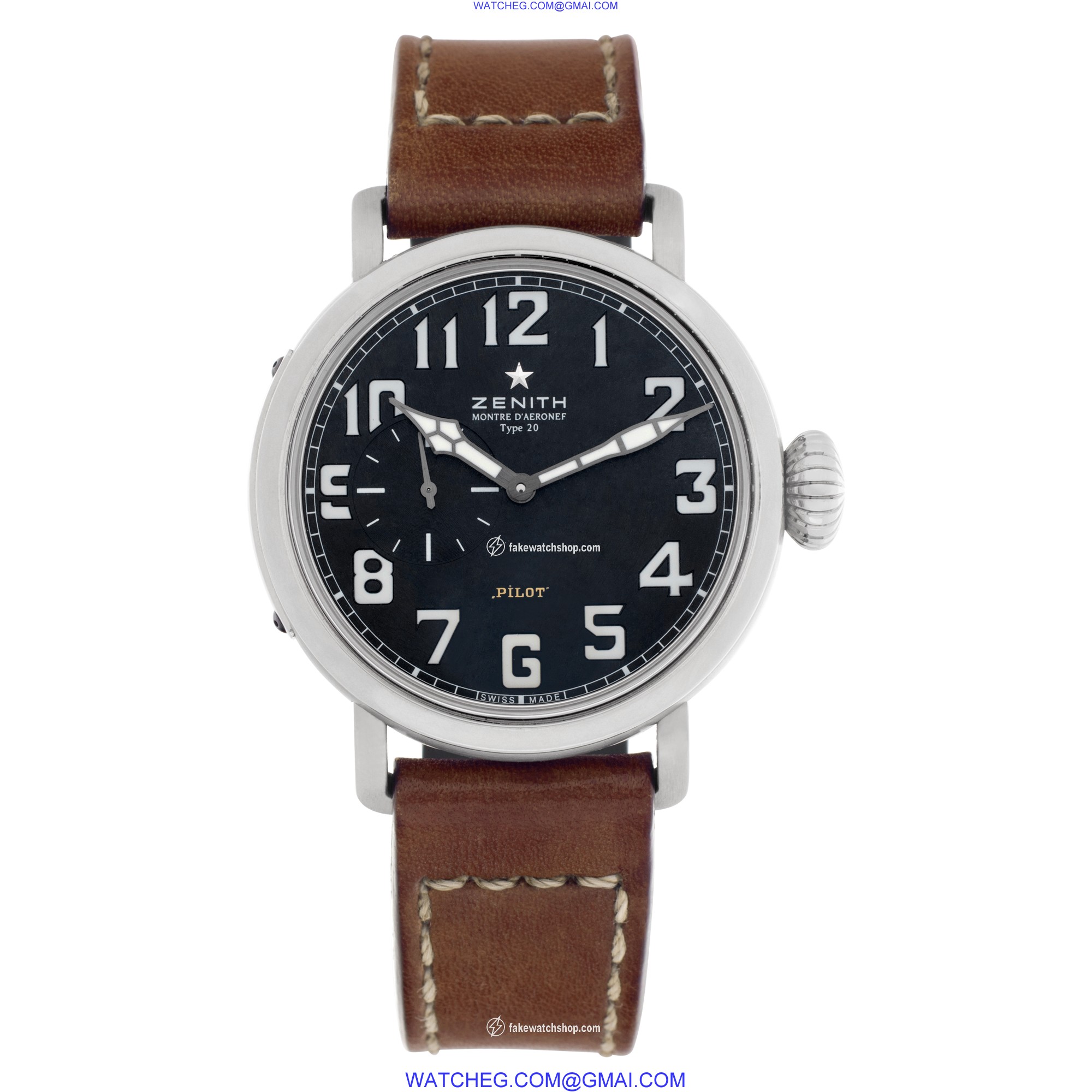Zenith 03.1930.681/21.C723 Heritage Pilot Type 20 Automatic Male Stainless Steel 2
