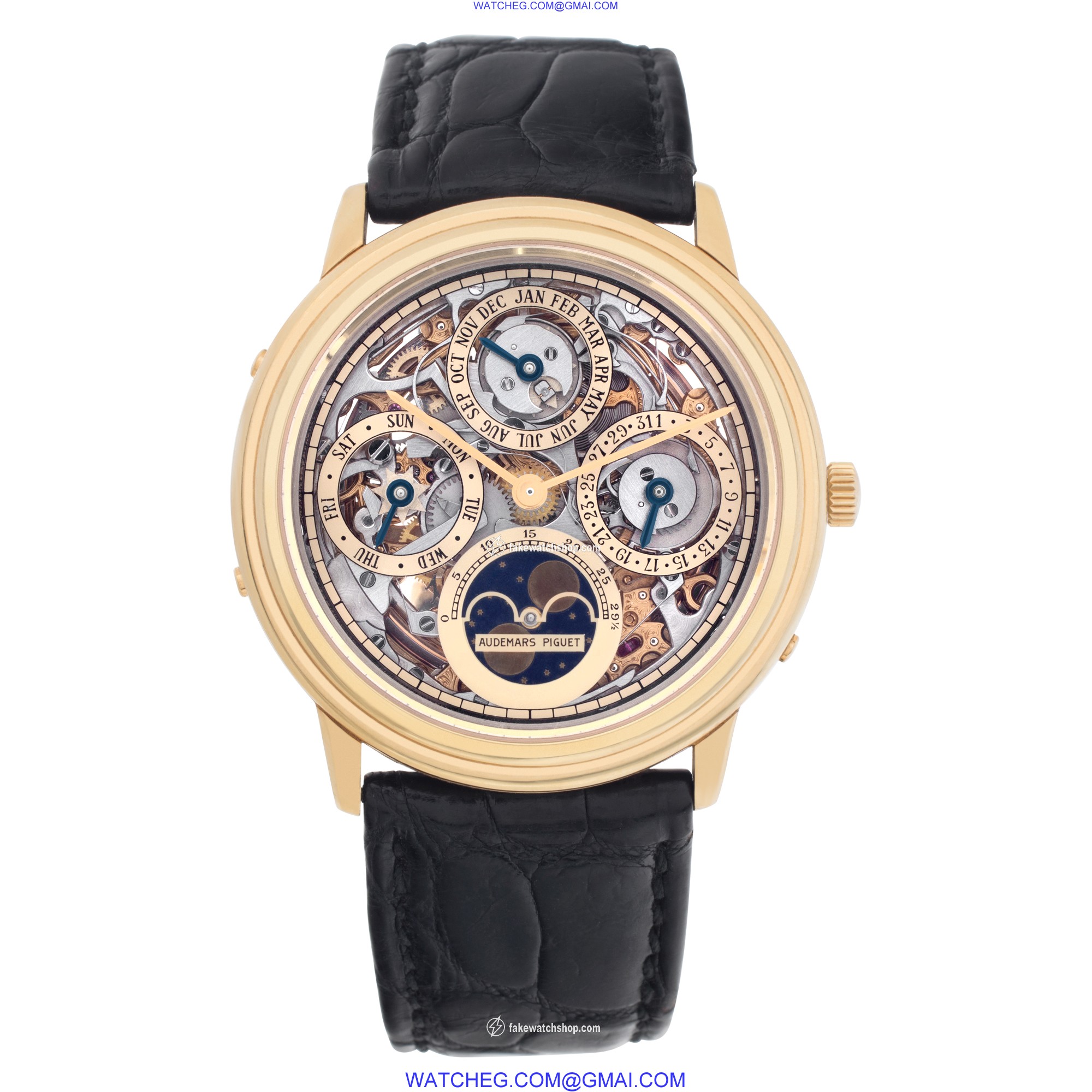 Audemars Piguet Audemars Piguet 409 Quantieme Automatic Male 18k yellow gold 2