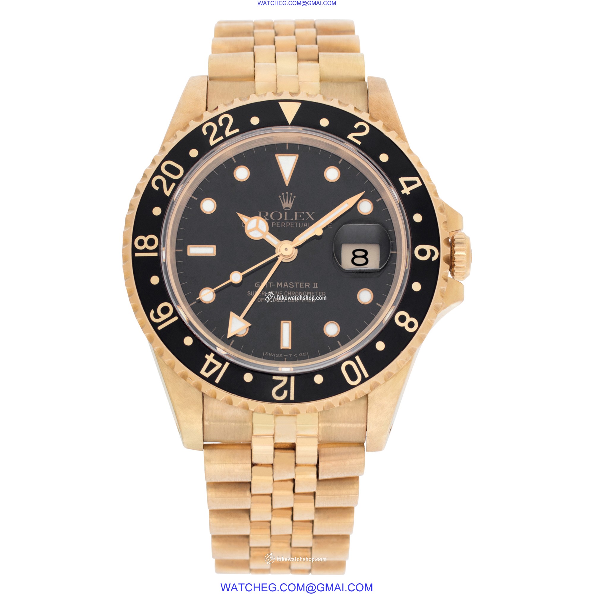 Rolex 16718 GMT-Master Automatic Male 18k yellow gold 2