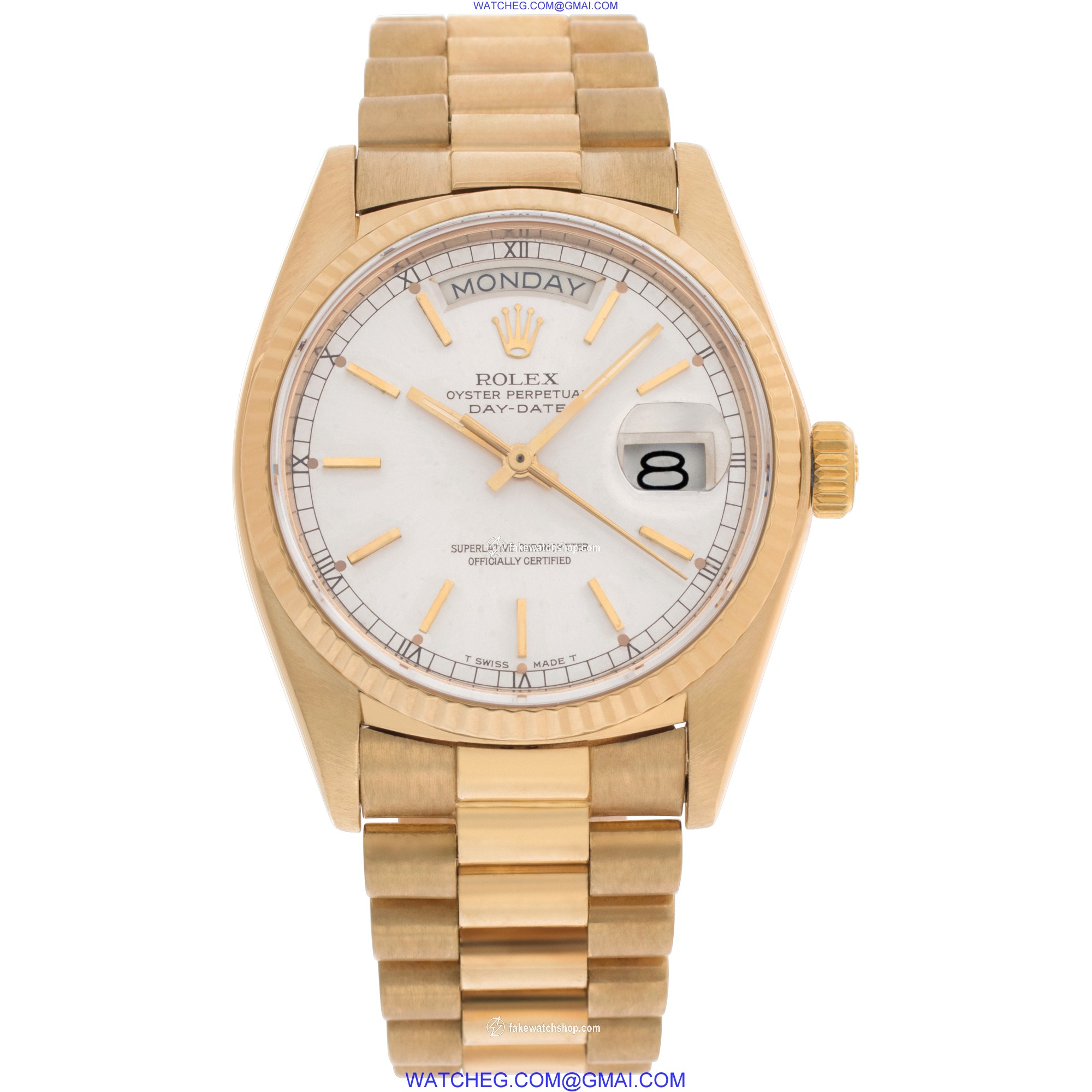 Rolex 18038 Day-Date Automatic Unisex 18k yellow gold 2