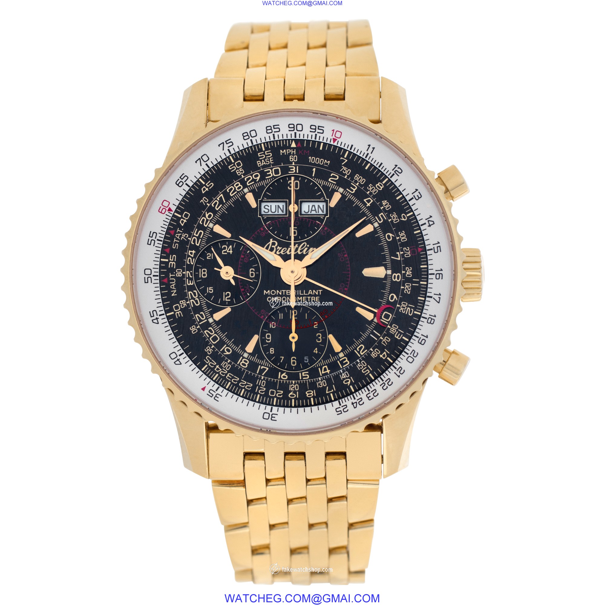 Breitling k2133012 Montbrillant Automatic Male 18k yellow gold 2