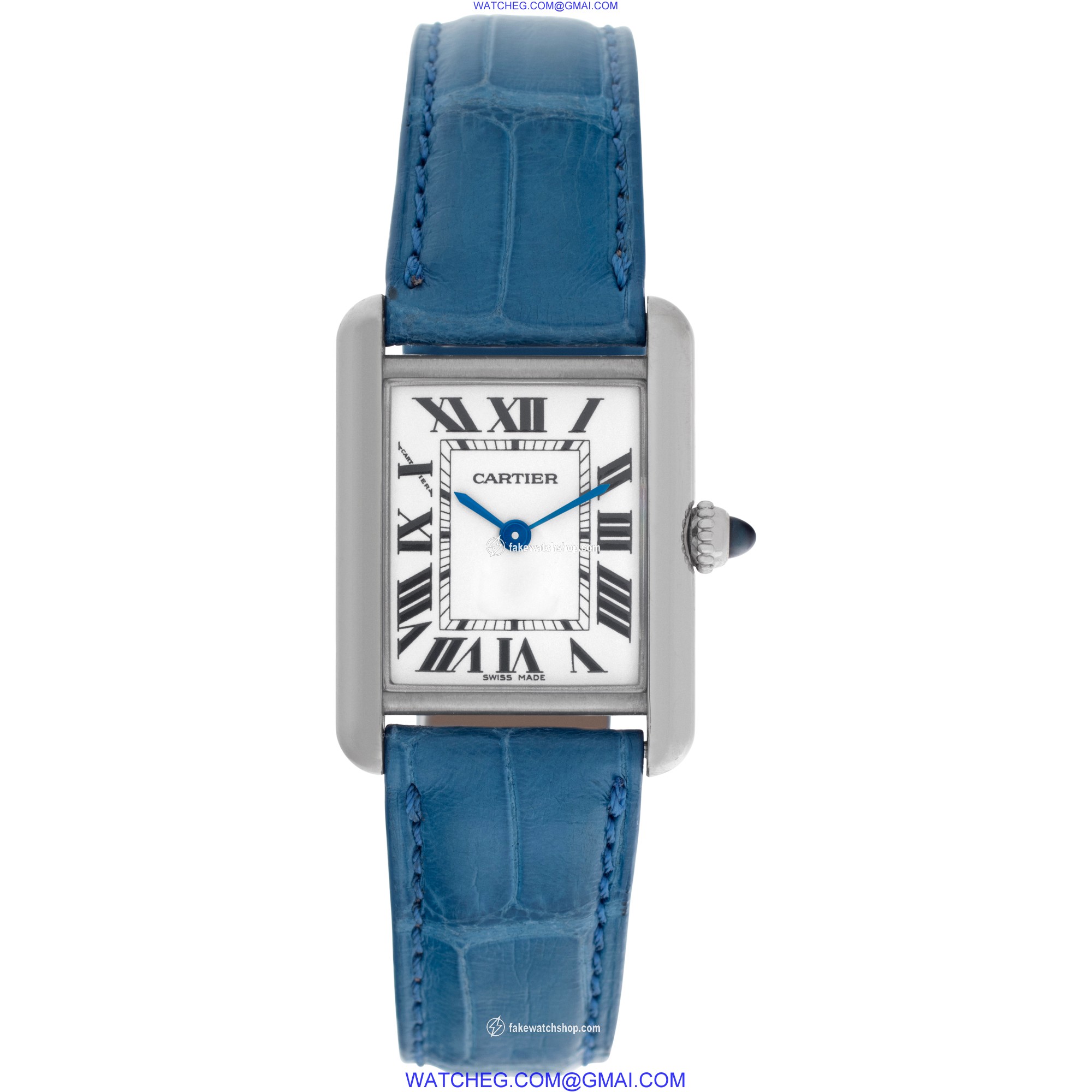 Cartier W1541056 Tank Louis Quartz Female 18k White Gold 2