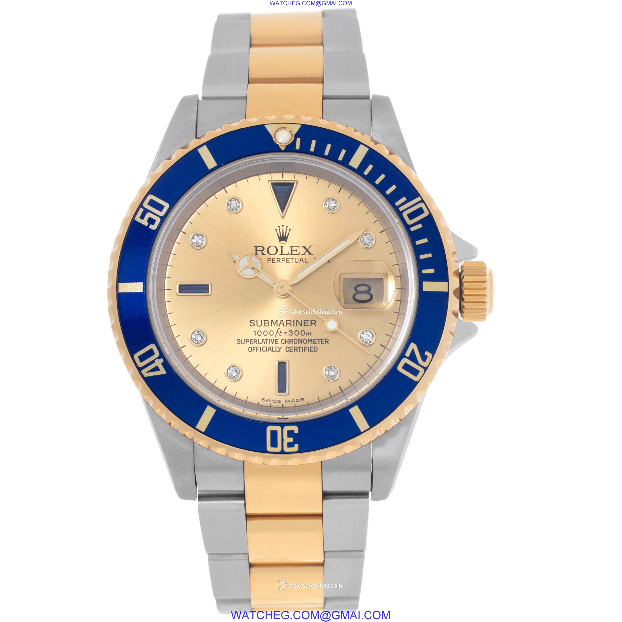 Rolex 16613 Submariner Automatic Male 18k gold & Stainless Steel 2