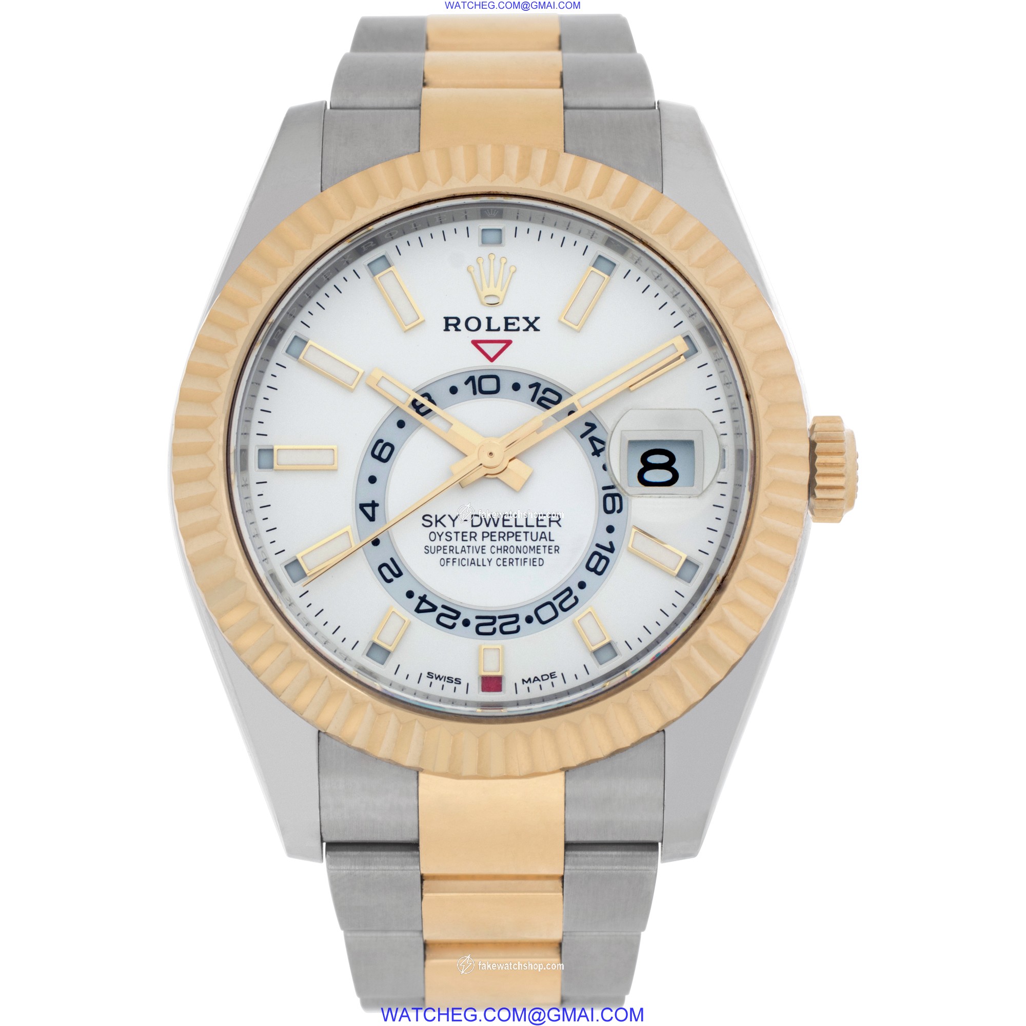 Rolex 326933 Sky-Dweller Automatic Male 18k gold & Stainless Steel 2