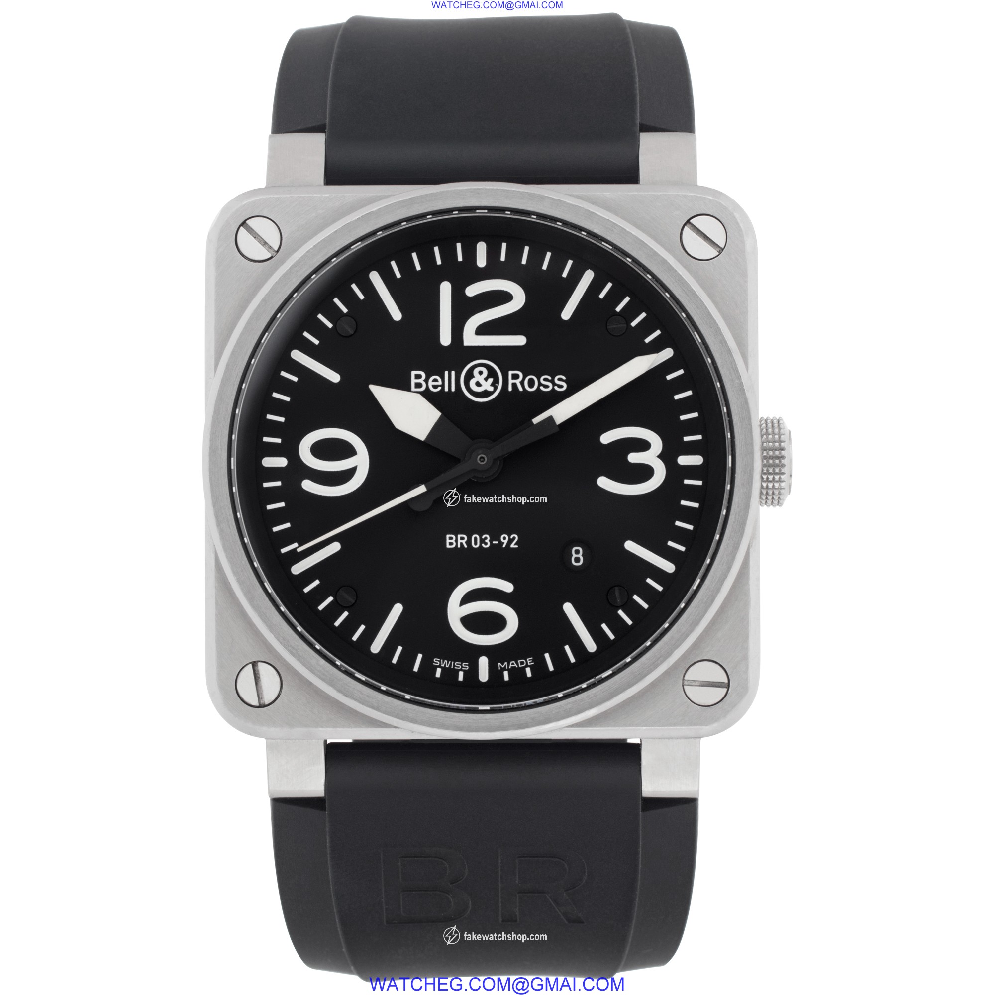 Bell & Ross BR03-92-S Aviation Automatic Male Stainless Steel 2