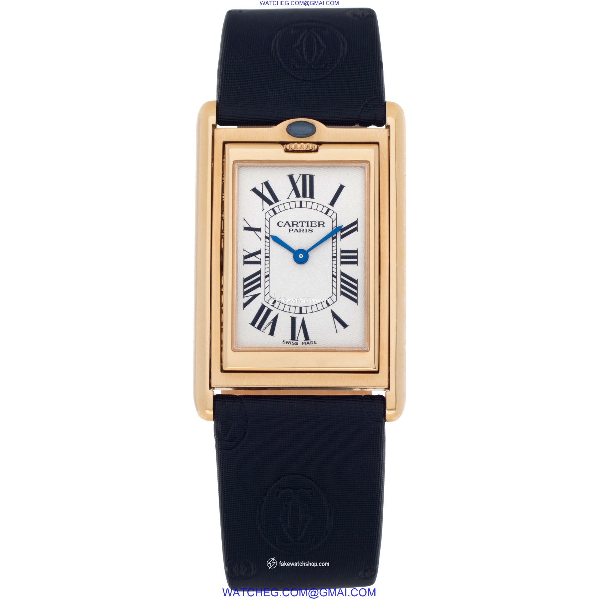 Cartier 2391 Basculante Manual Male 18k yellow gold 2