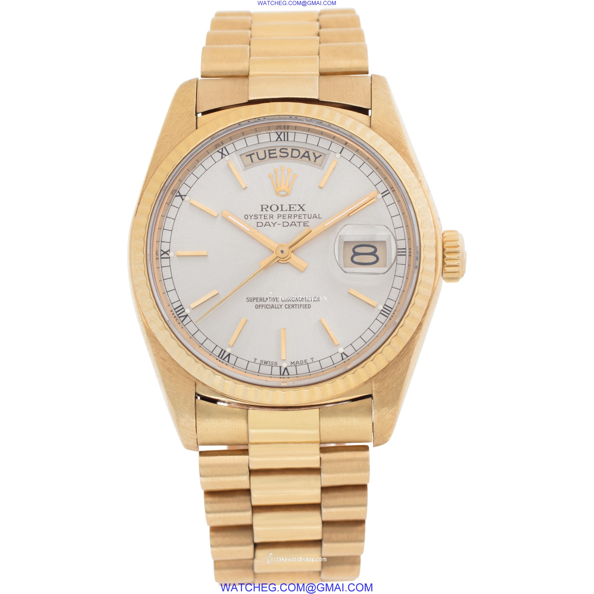 Rolex 18038 Day-Date Automatic Unisex 18k yellow gold 2