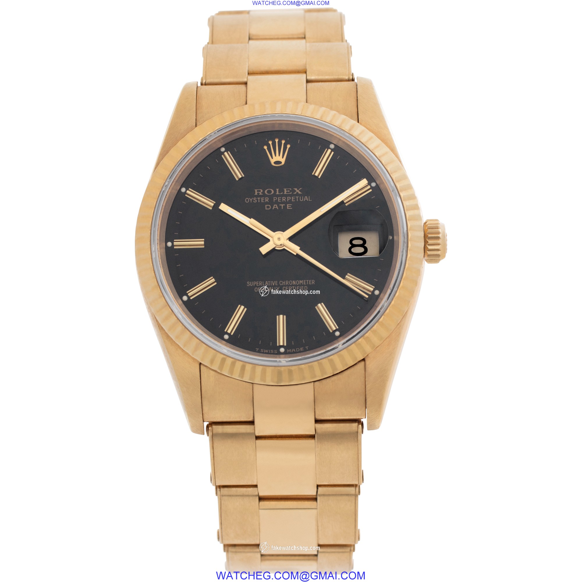 Rolex 15238 Date Automatic Unisex 18k yellow gold 2