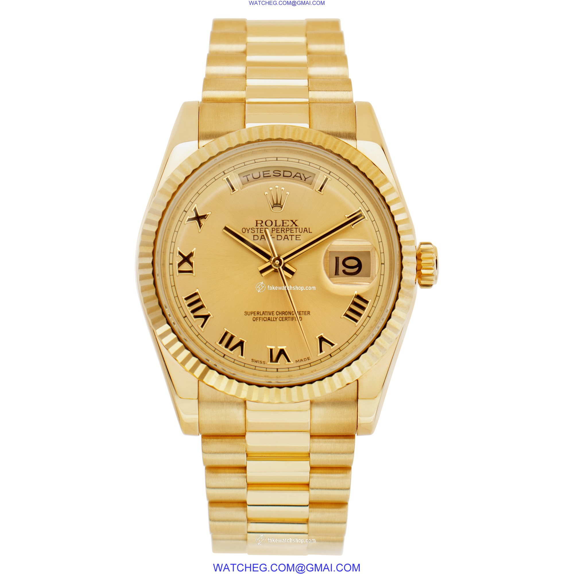 Rolex 118238 Day-Date Automatic Male 18k yellow gold 2