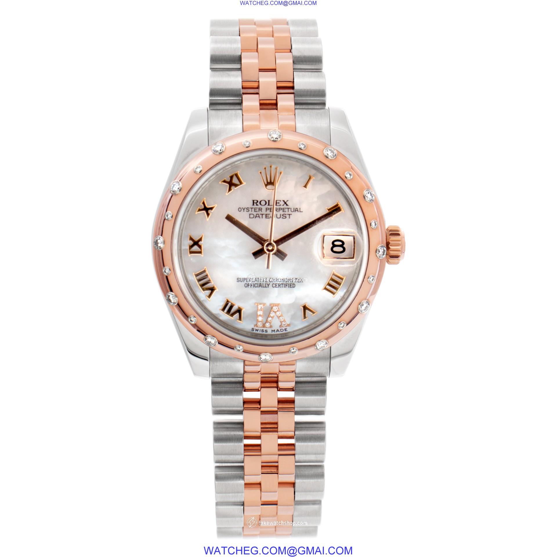 Rolex 178341 Datejust Automatic Female 18k rose gold & stainless steel 2