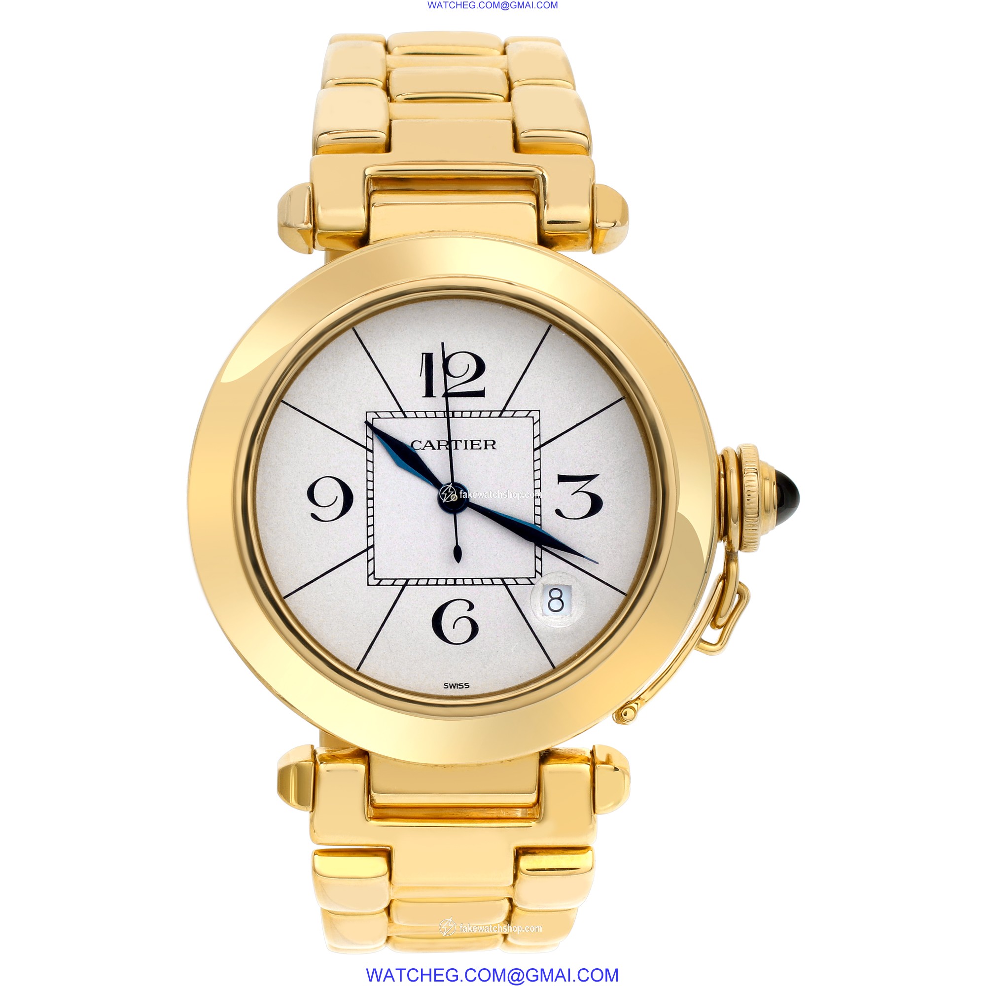 Cartier 1986 Pasha Automatic Male 18k Yellow Gold 2
