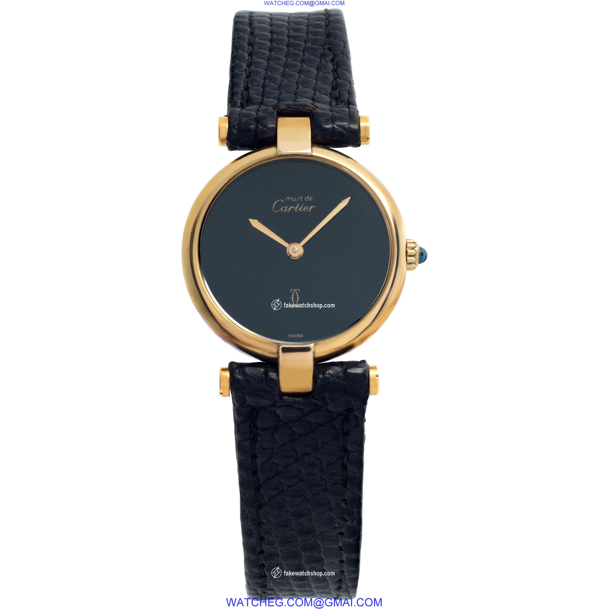 Cartier 130240 Must Quartz Female Gold Plate 2