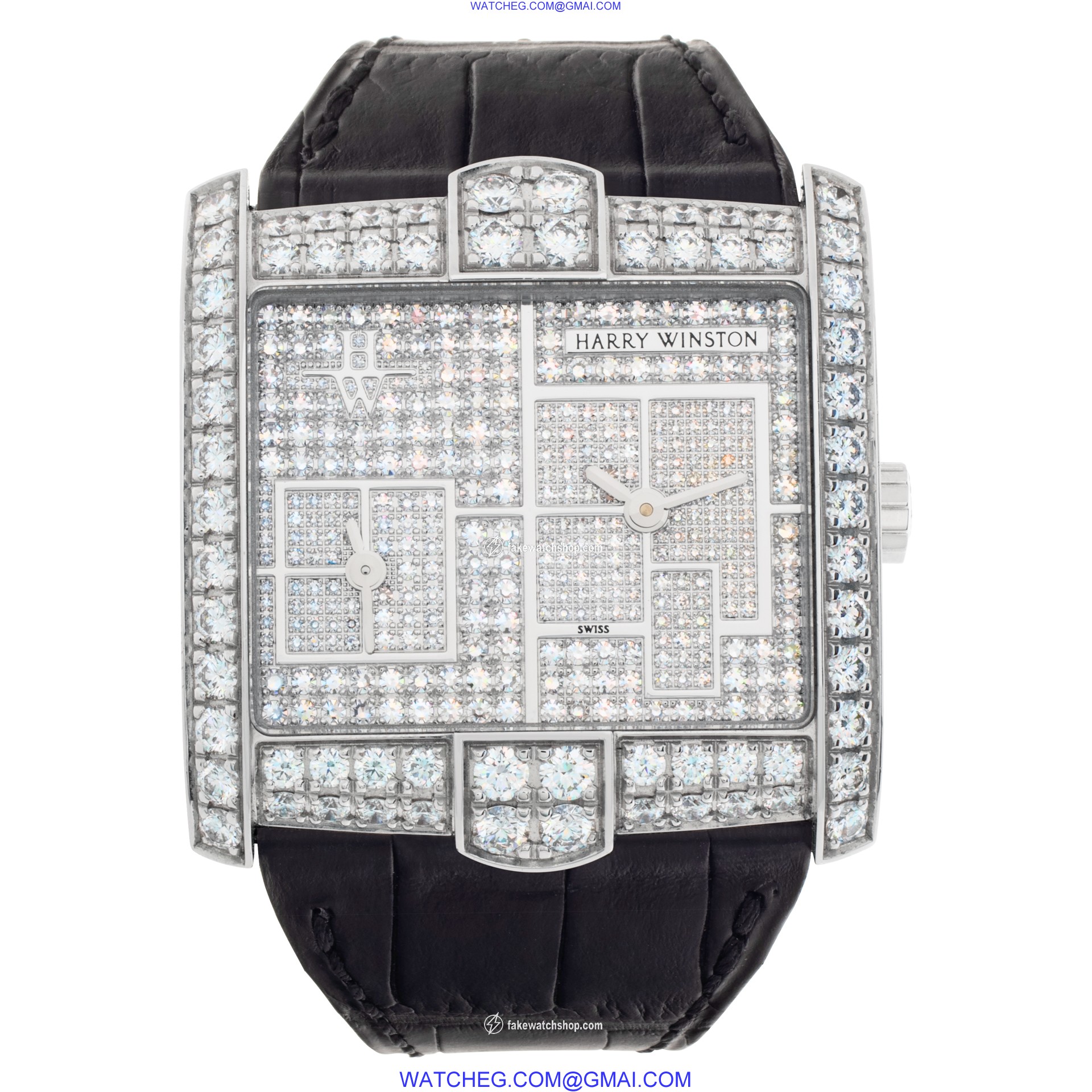 Harry Winston 350/lqtzwl.d4/bd AVENUE Quartz Female 18k White Gold 2