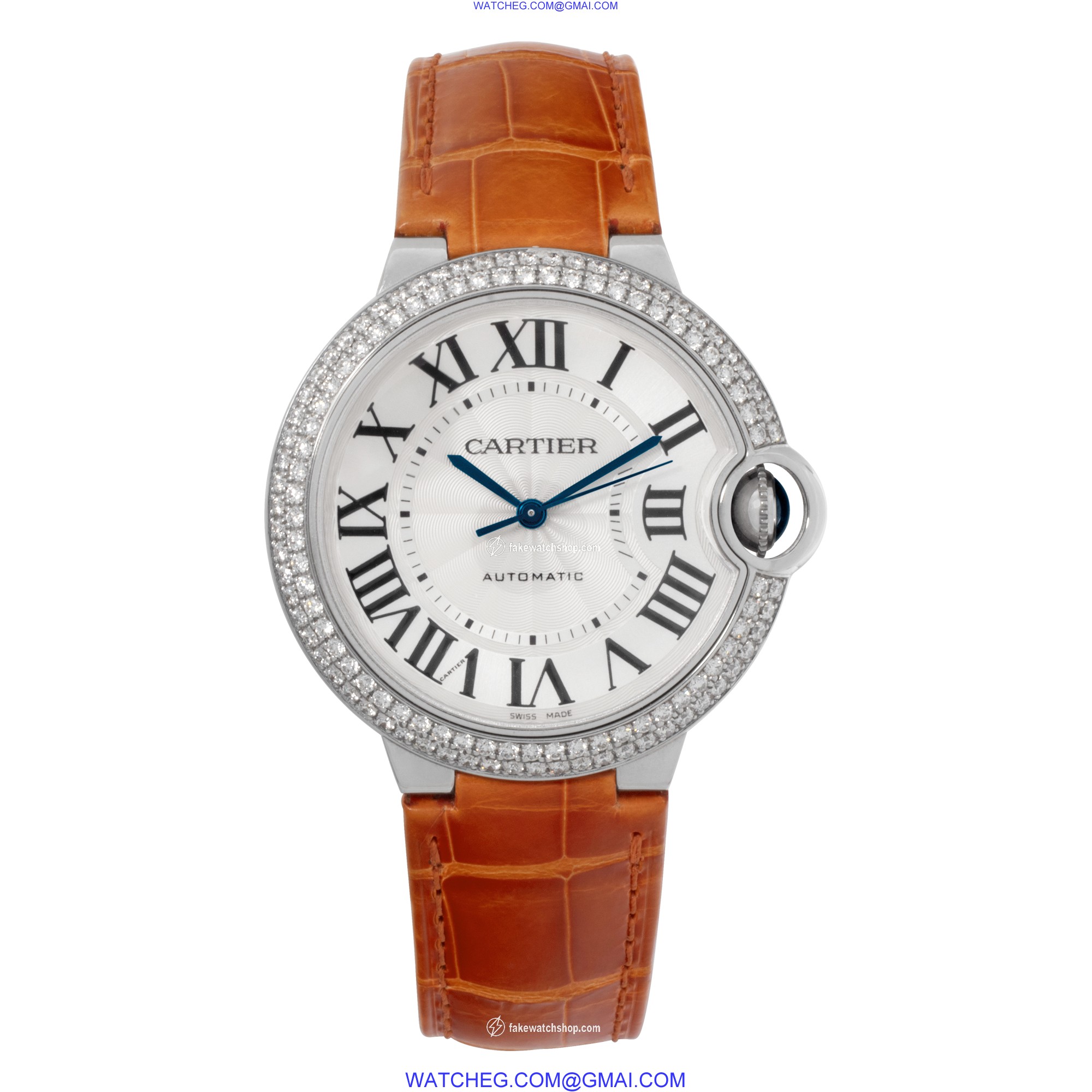 Cartier WE900651 Ballon Bleu Automatic Female 18k White Gold 2