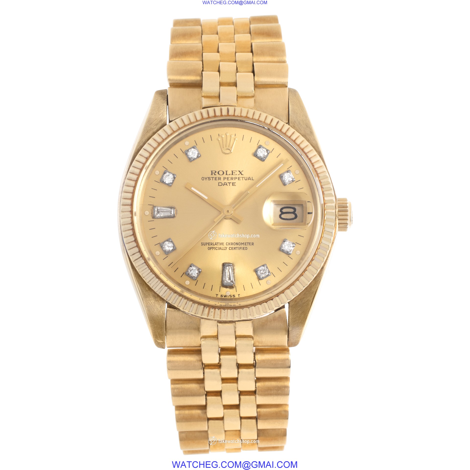 Rolex 1503 Date Automatic Unisex 14k yellow gold 2