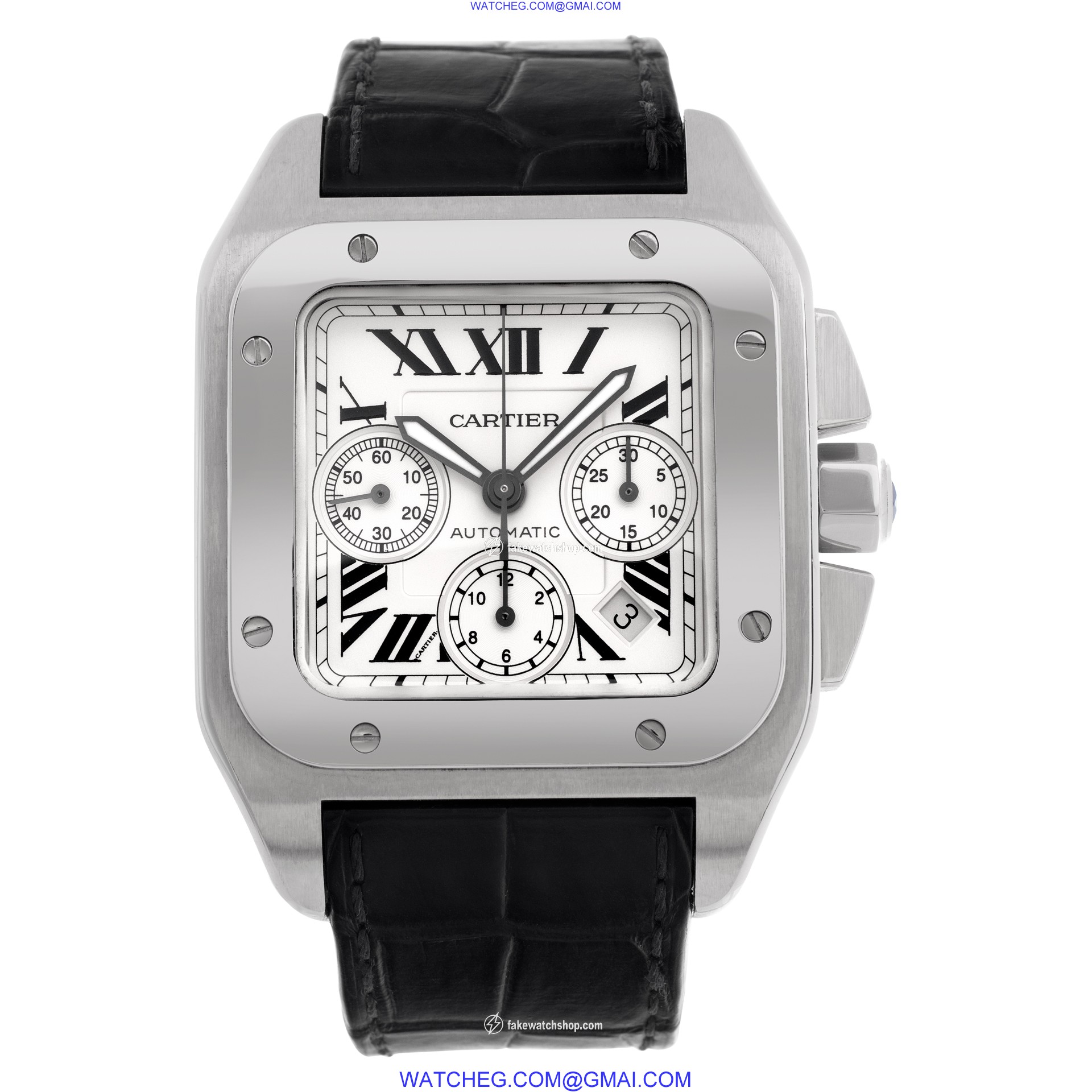 Cartier W20090X8 Santos 100 Automatic Male Stainless Steel 2