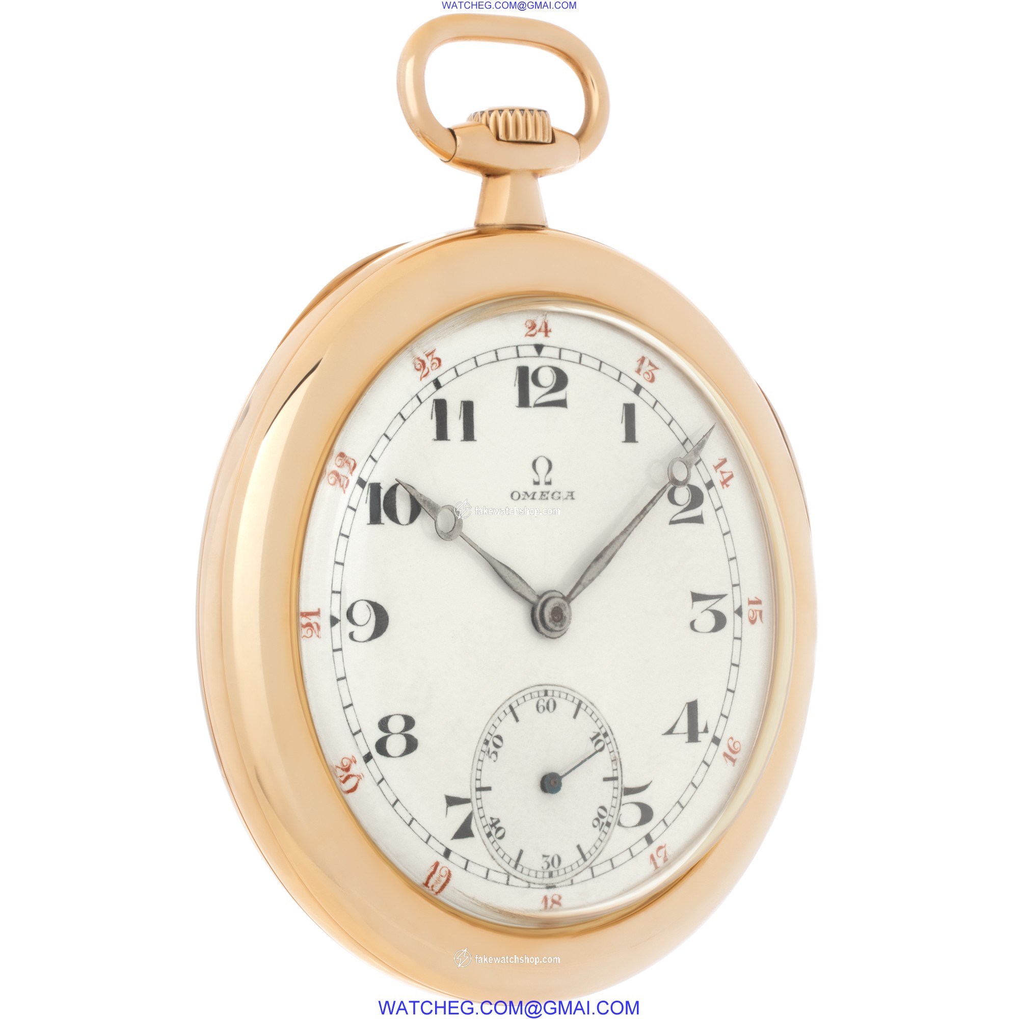 Omega Omega 3863 pocket watch Manual Unisex 18k yellow gold 2