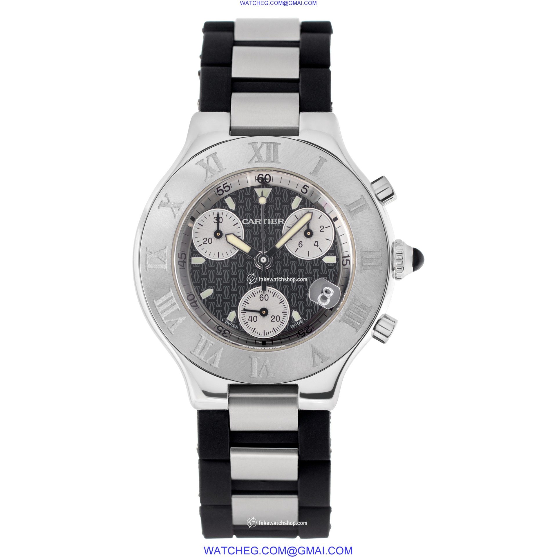 Cartier W10125U2 Chronoscaph 21 Quartz Unisex Stainless Steel 2