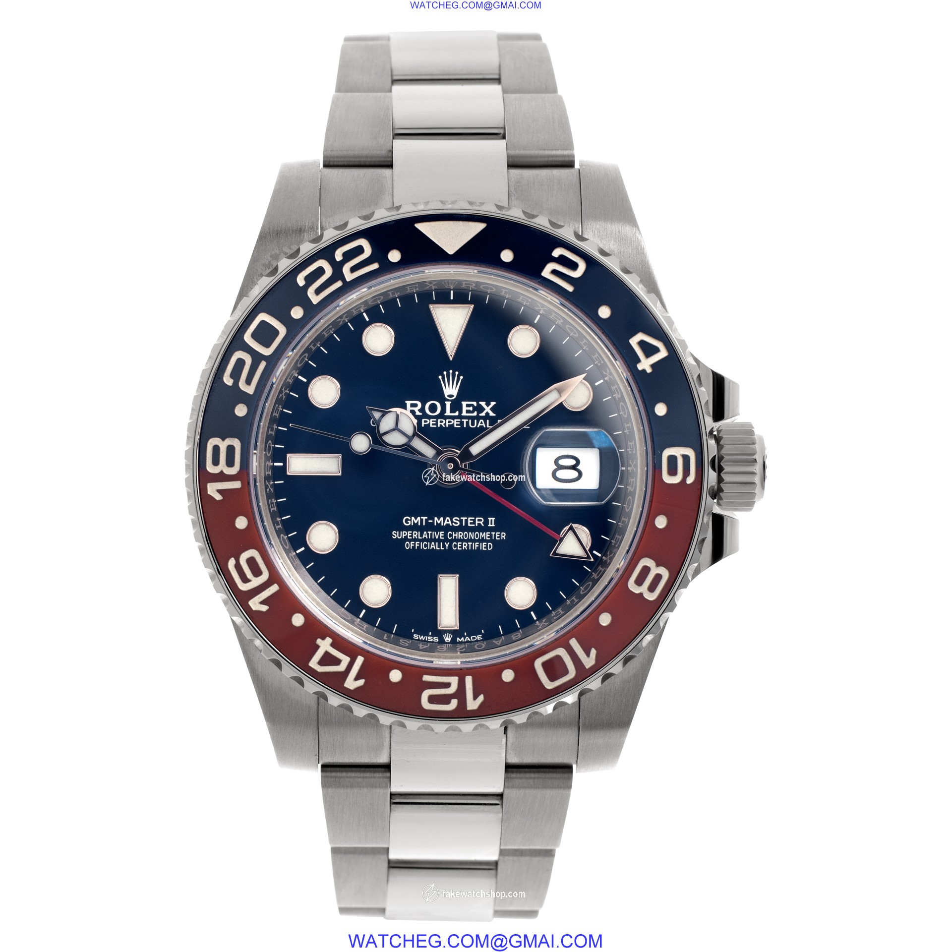 Rolex 126719BLRO GMT-Master II Automatic Male 18k White Gold 2