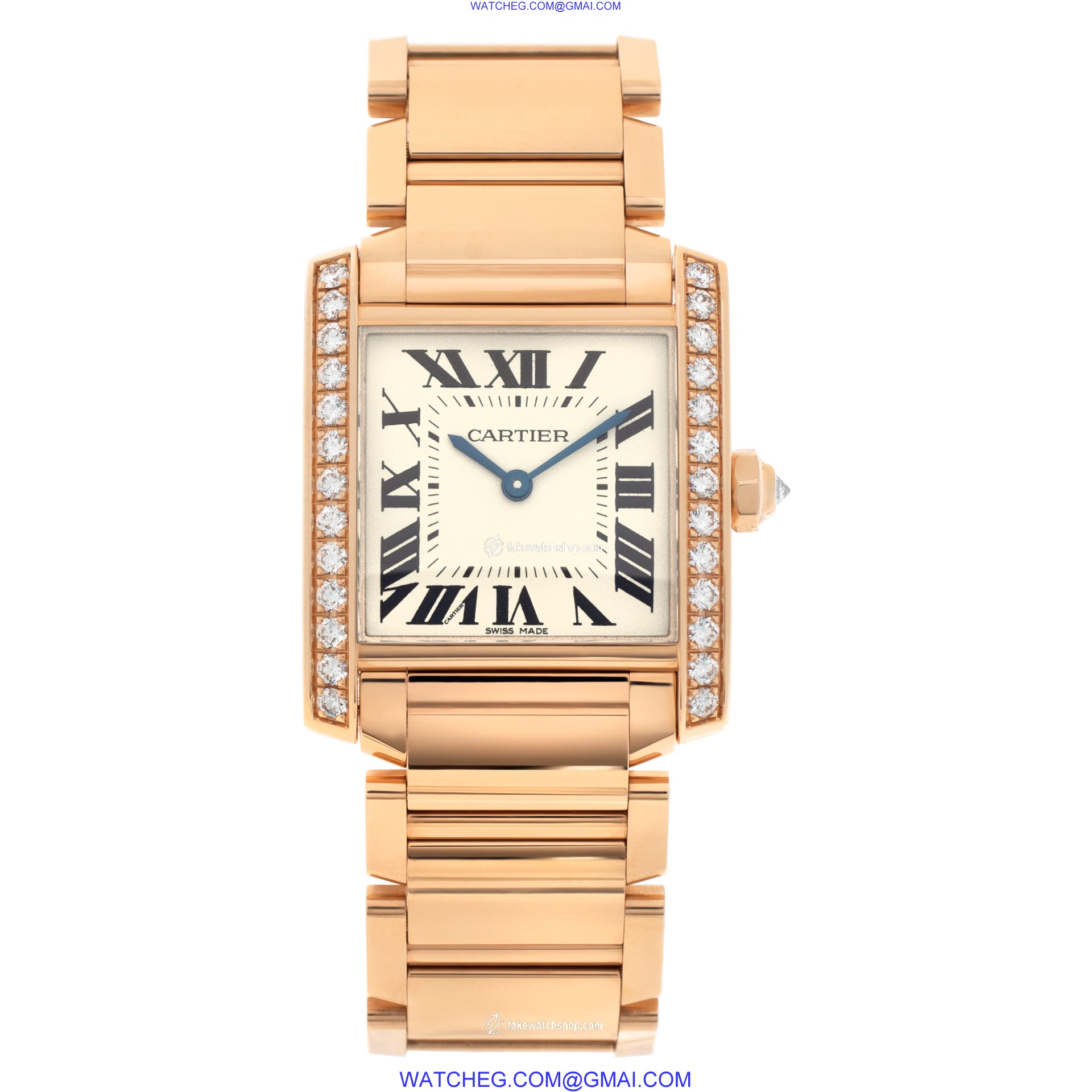 Cartier WJTA0023 Tank Francaise Quartz Female 18k rose gold 2