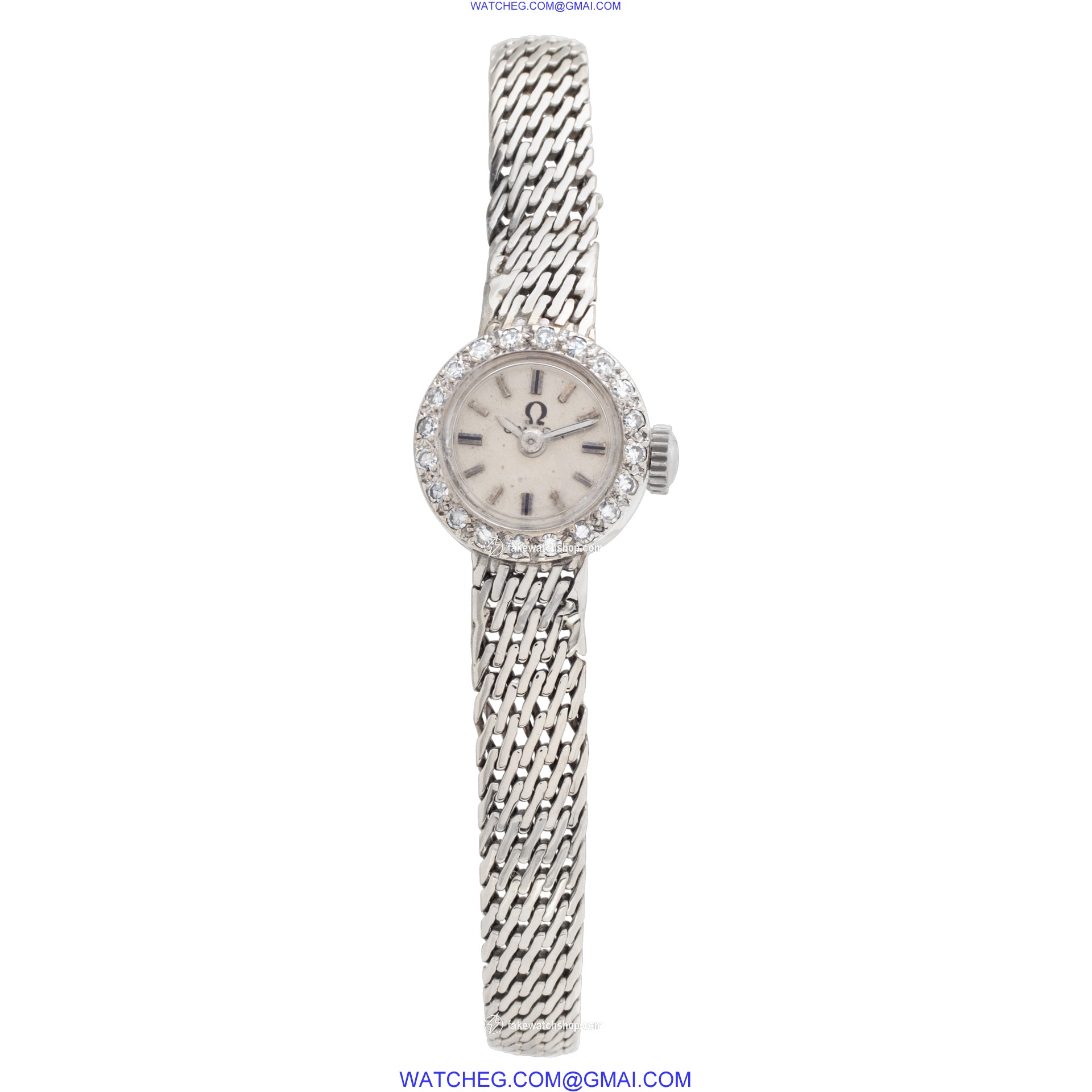 Omega Omega 3862 Cocktail Manual Female 14k White Gold 2
