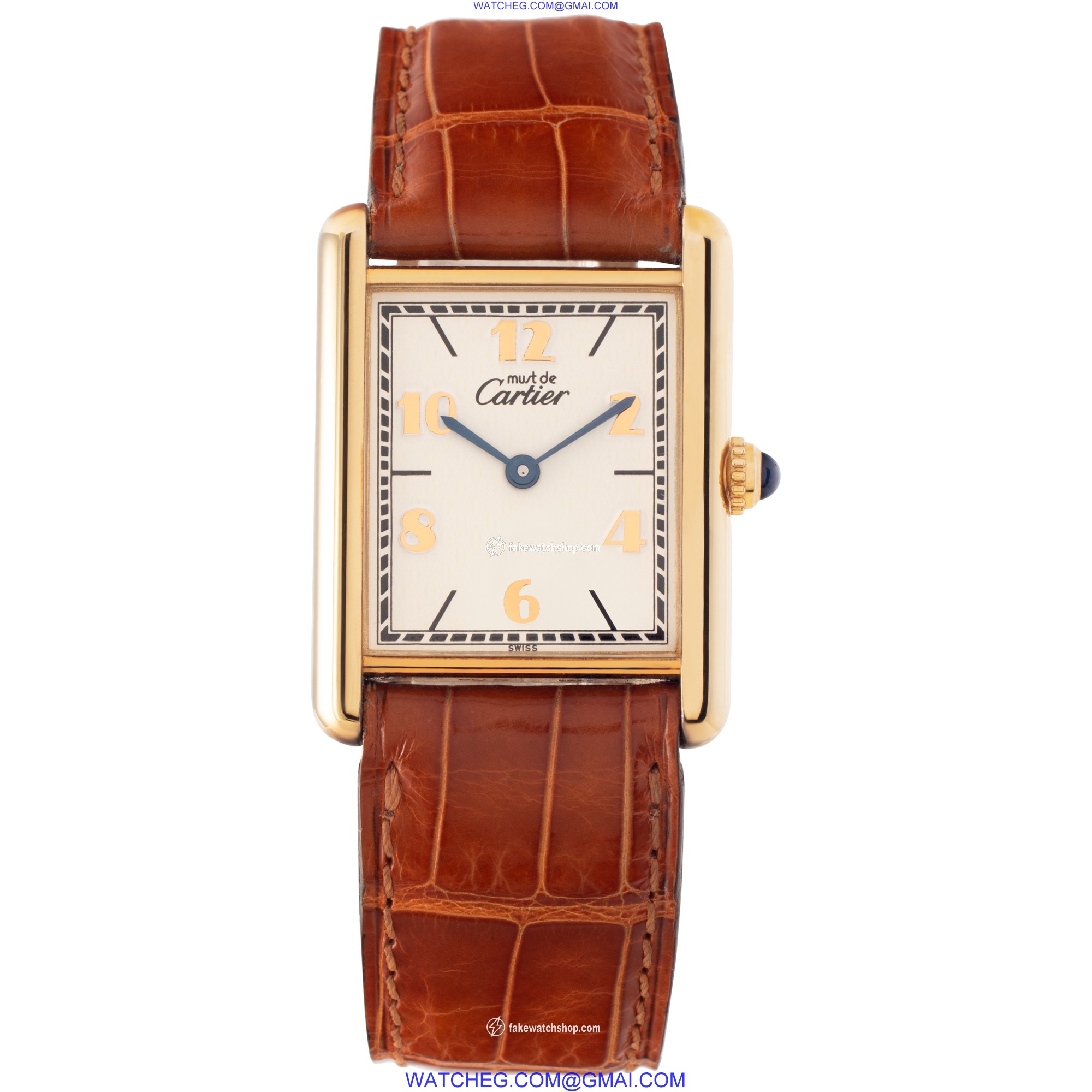 Cartier 161725 Tank Quartz Female plaque 2