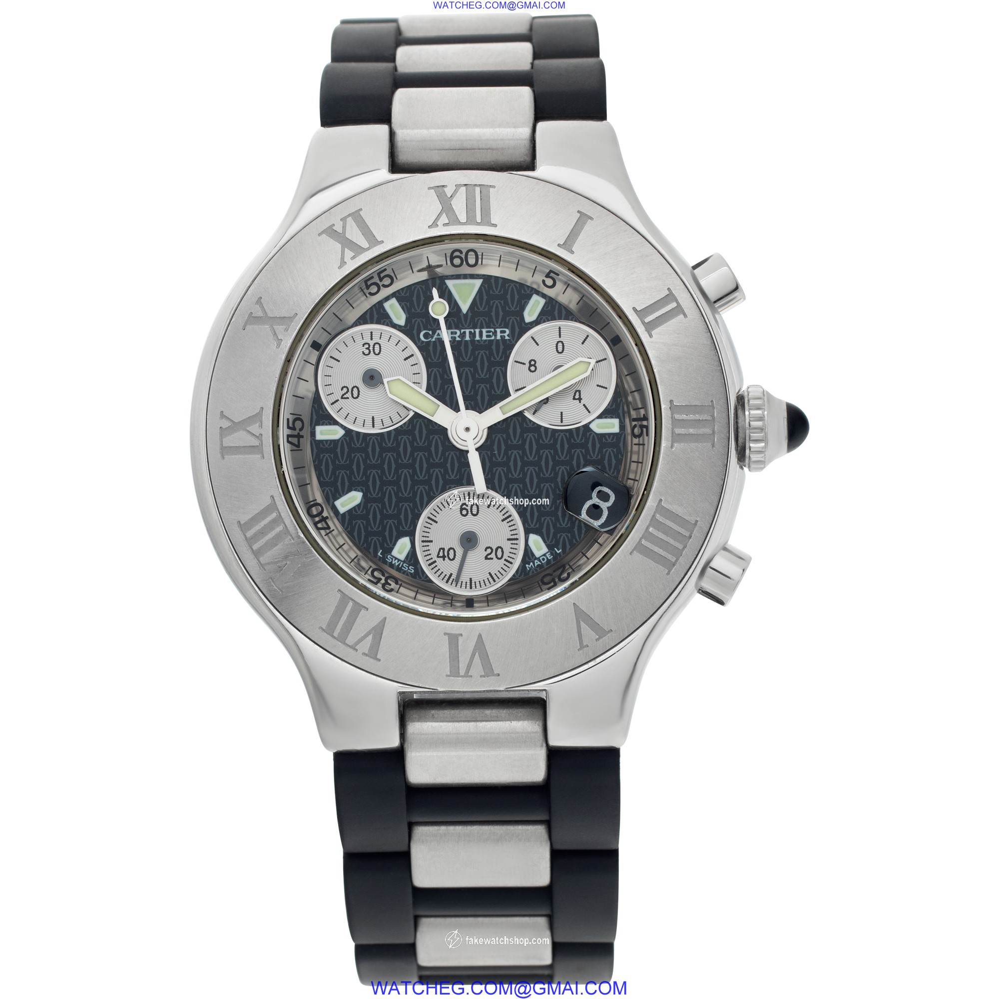 Cartier W10125U2 Chronoscaph Quartz Female Stainless Steel 2