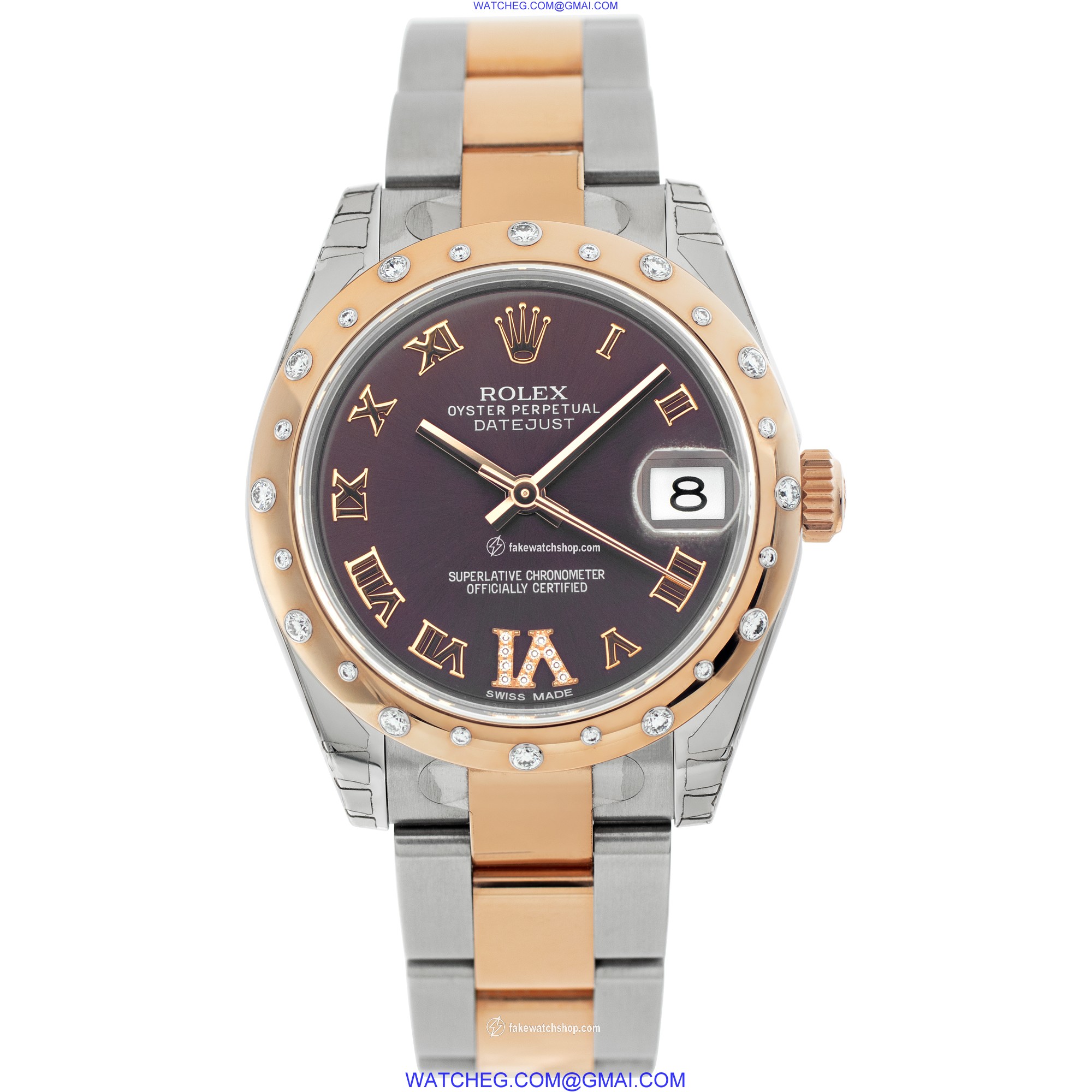 Rolex 178341 Datejust Automatic Female 18k rose gold & stainless steel 2