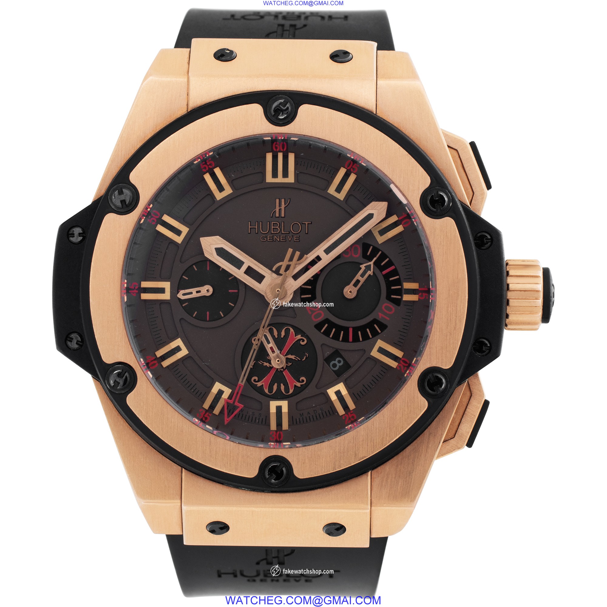 Hublot 703.OX.3113>HR.OPX12 King Power Arturo Fuente Automatic Male 18k rose gold & titanium 2