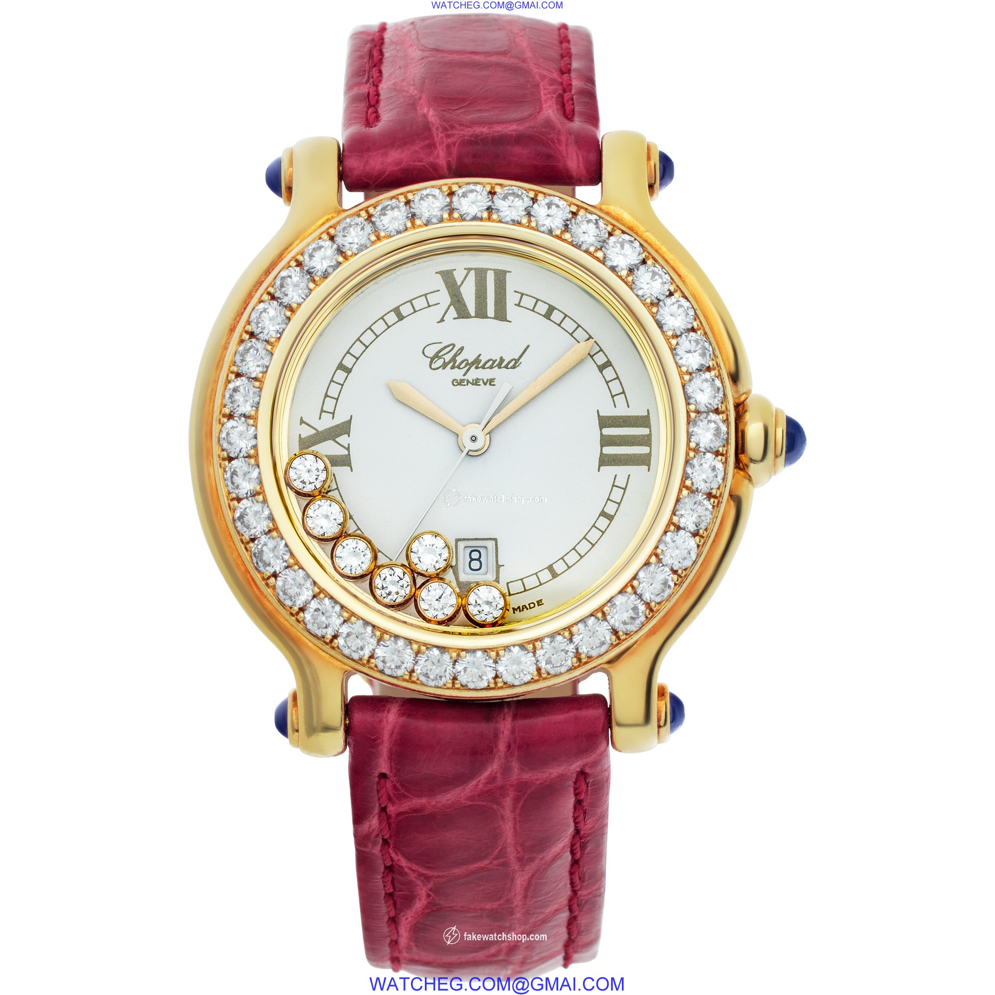 Chopard 27/6144-23/11 Happy Sport Quartz Female 18k yellow gold 2