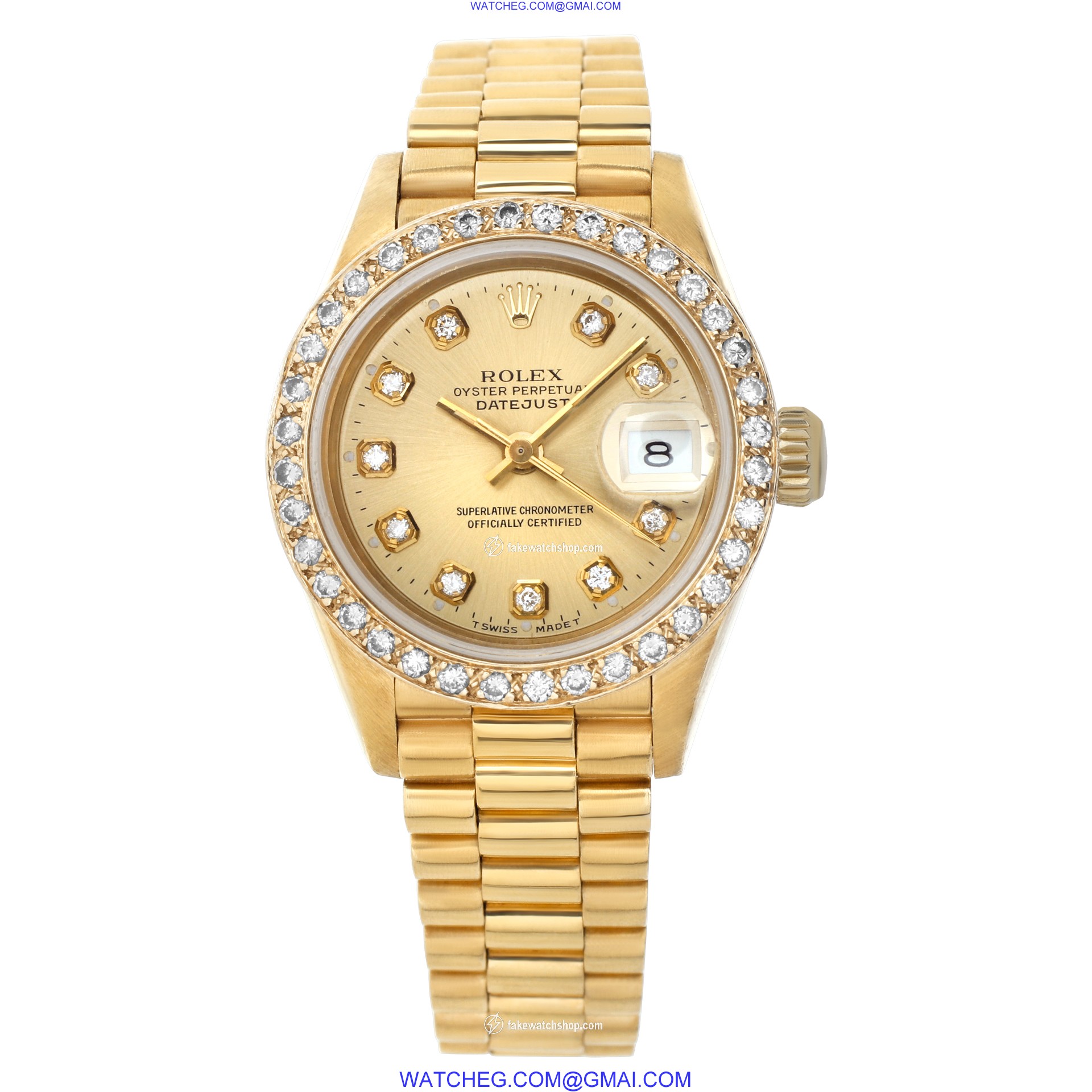 Rolex 69178 Datejust Automatic Female 18k yellow gold 2