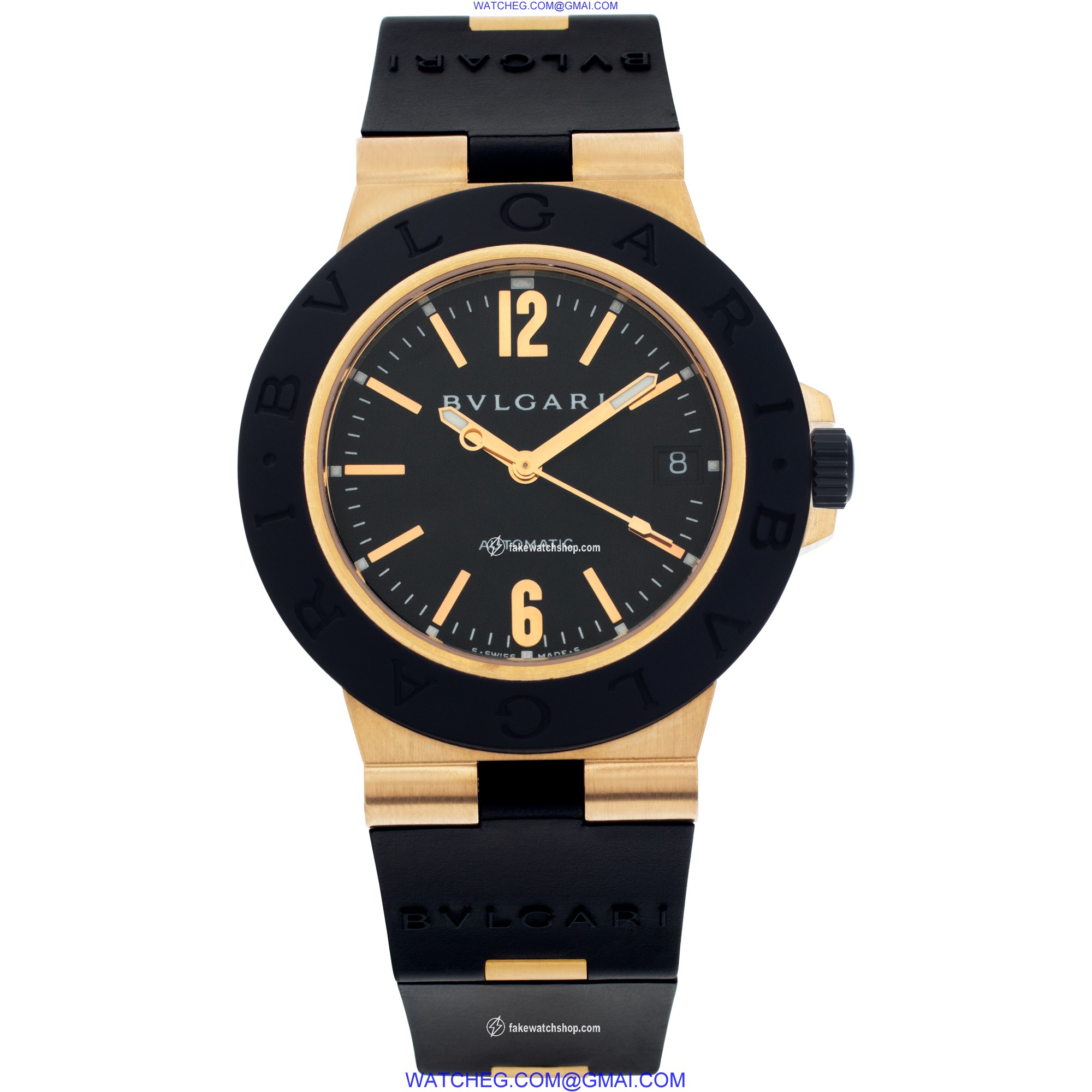 Bvlgari AL38G Diagono Automatic Male 18k yellow gold 2