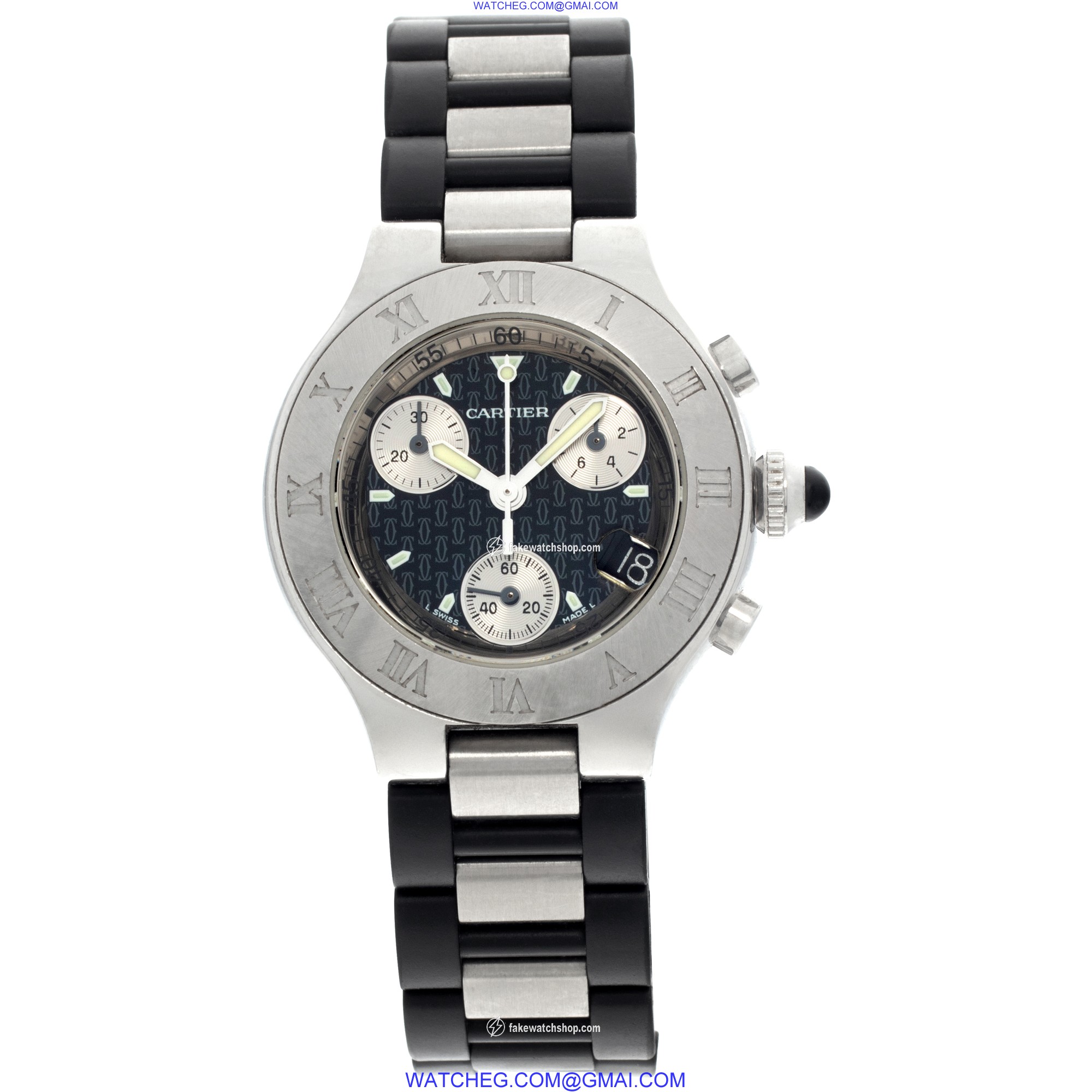 Cartier  W10198U2 Chronoscaph 21 Quartz Female Stainless Steel 2