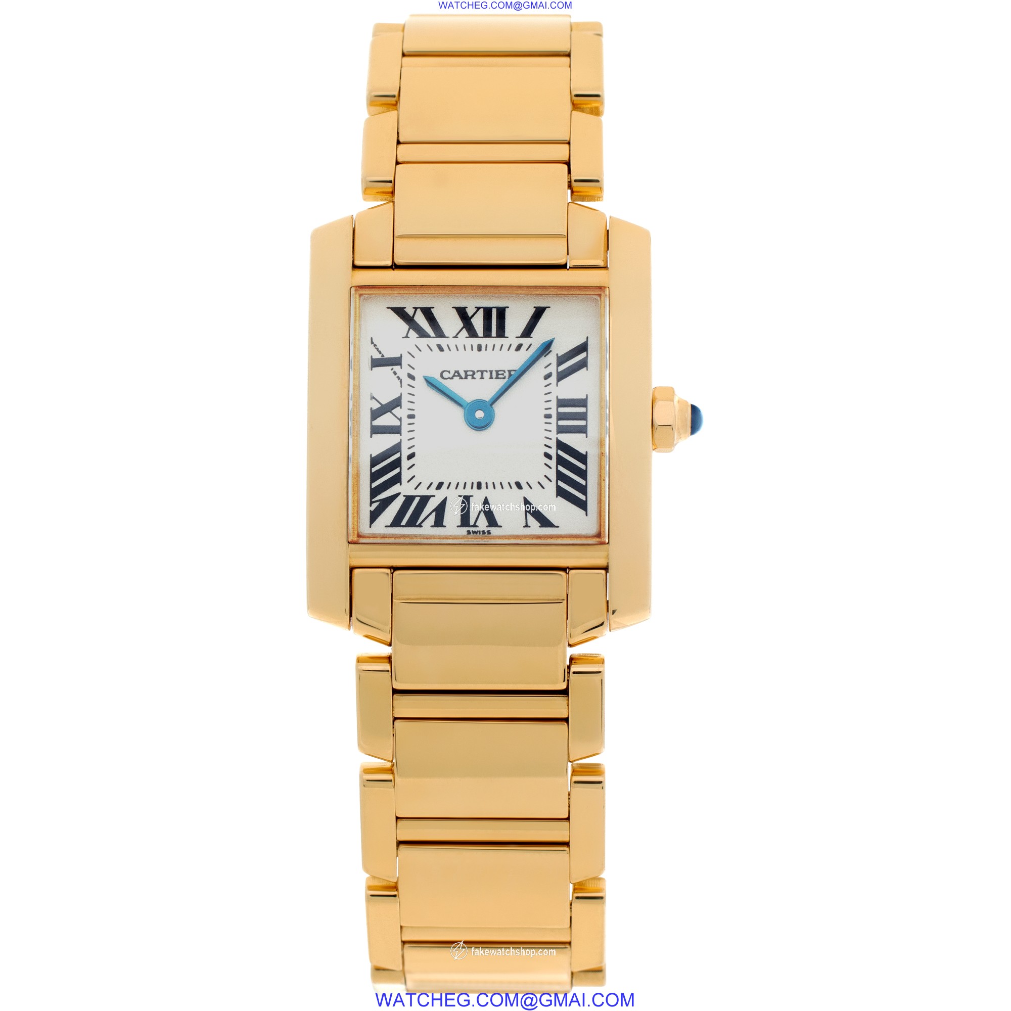 Cartier W50002N2 Tank Francaise Quartz Female 18k yellow gold 2