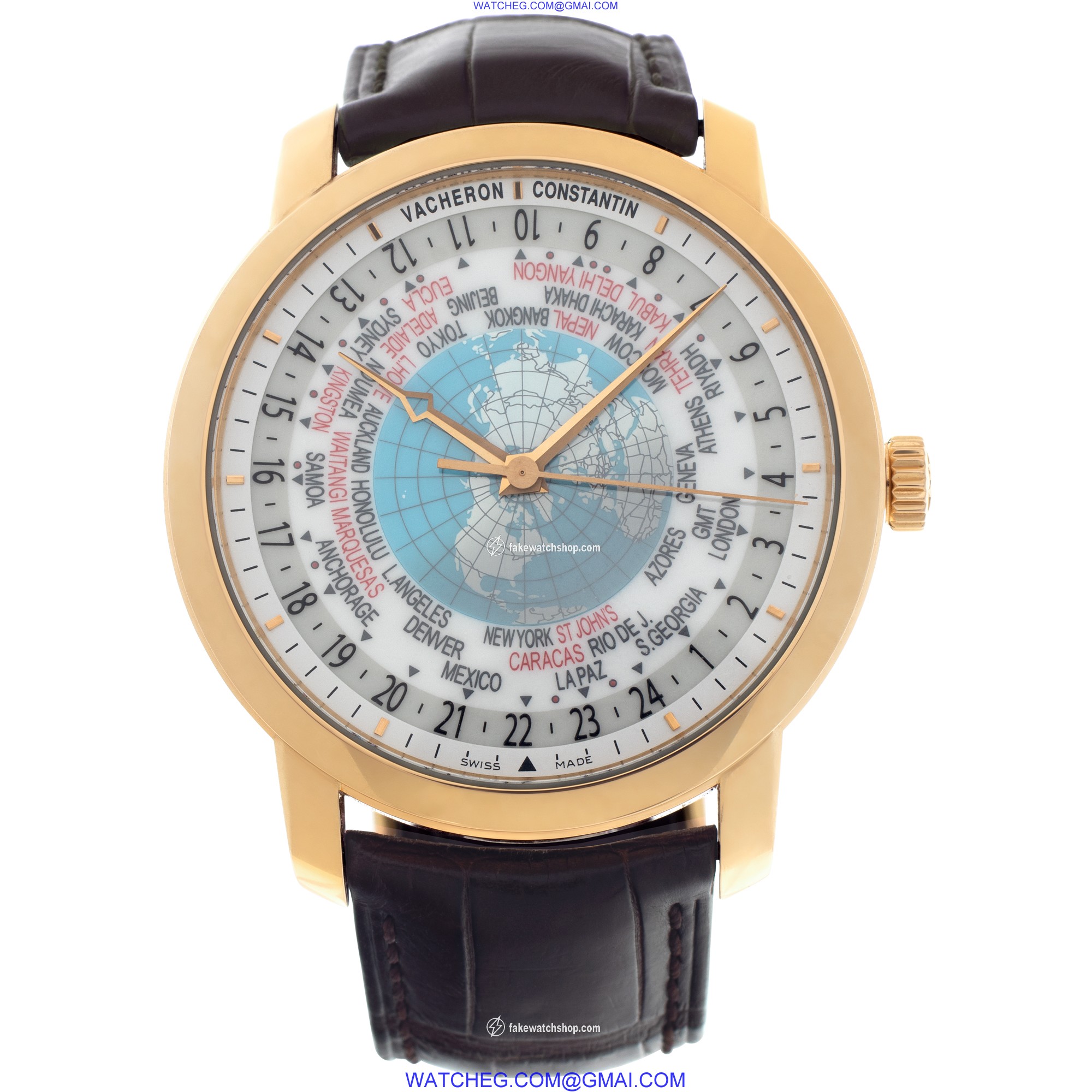 Vacheron Constantin 86060/000R World Time Automatic Male 18k rose gold 2
