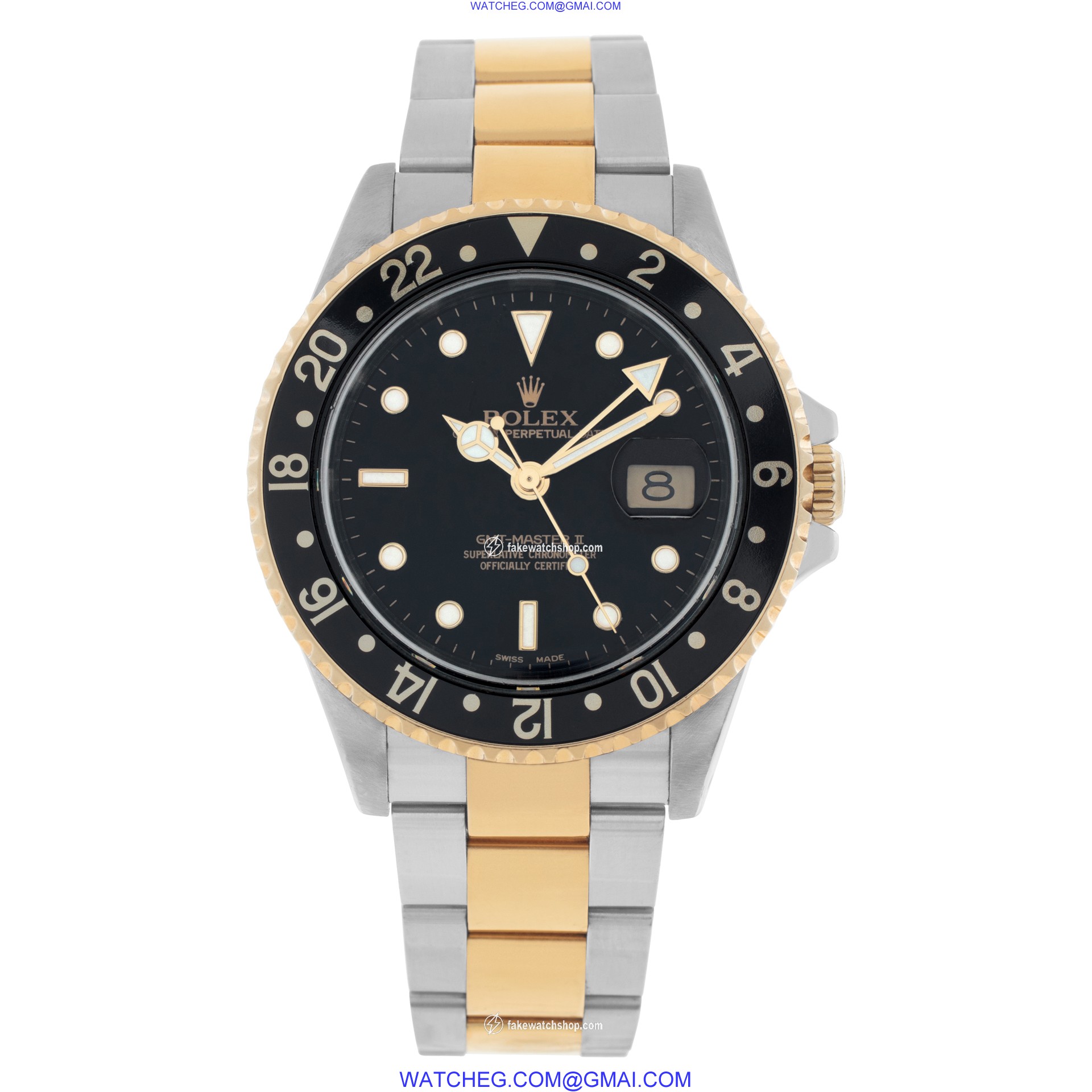 Rolex 16713 GMT-Master II Automatic Male 18k gold & Stainless Steel 2
