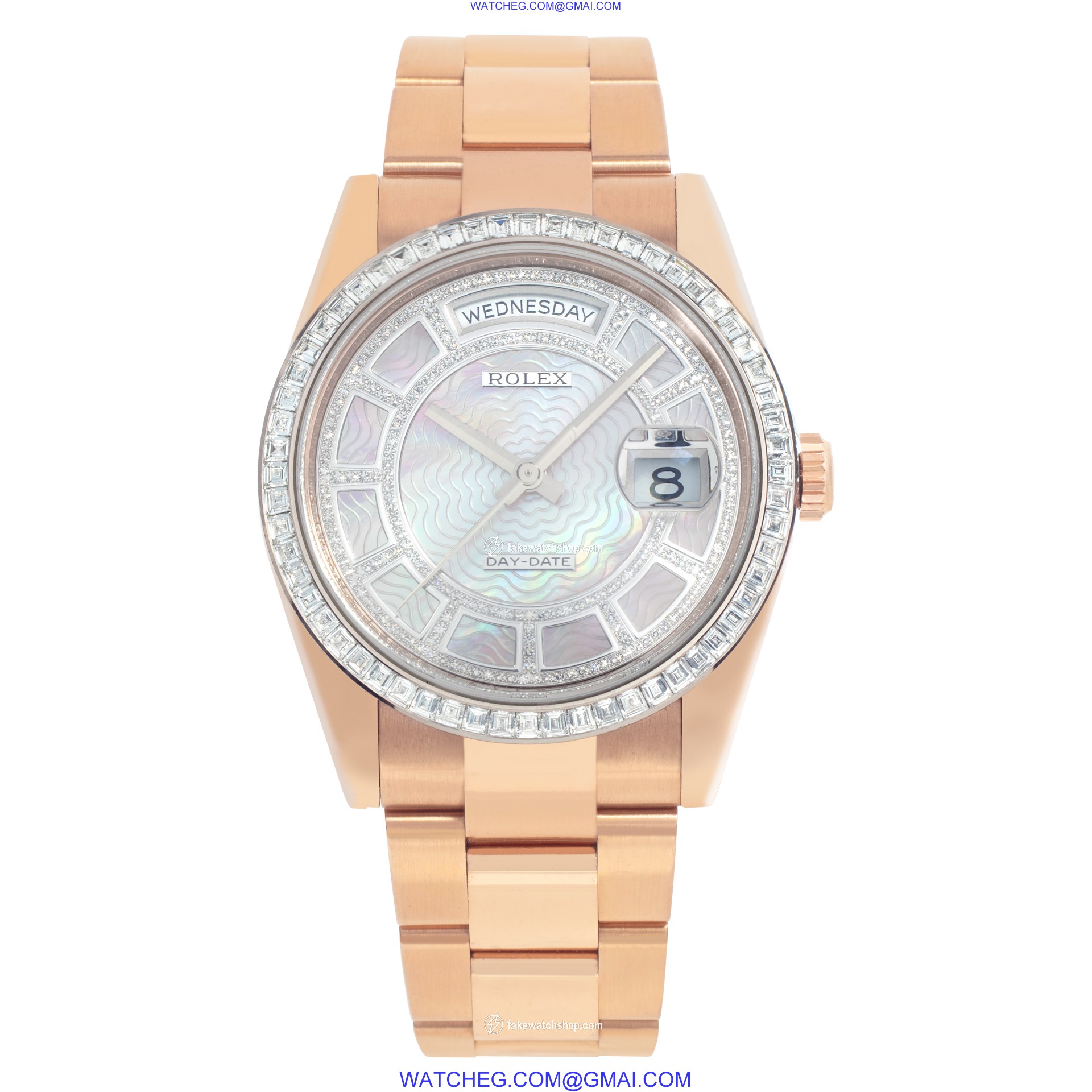 Rolex 118395BR Day-Date Automatic Unisex 18k rose gold 2
